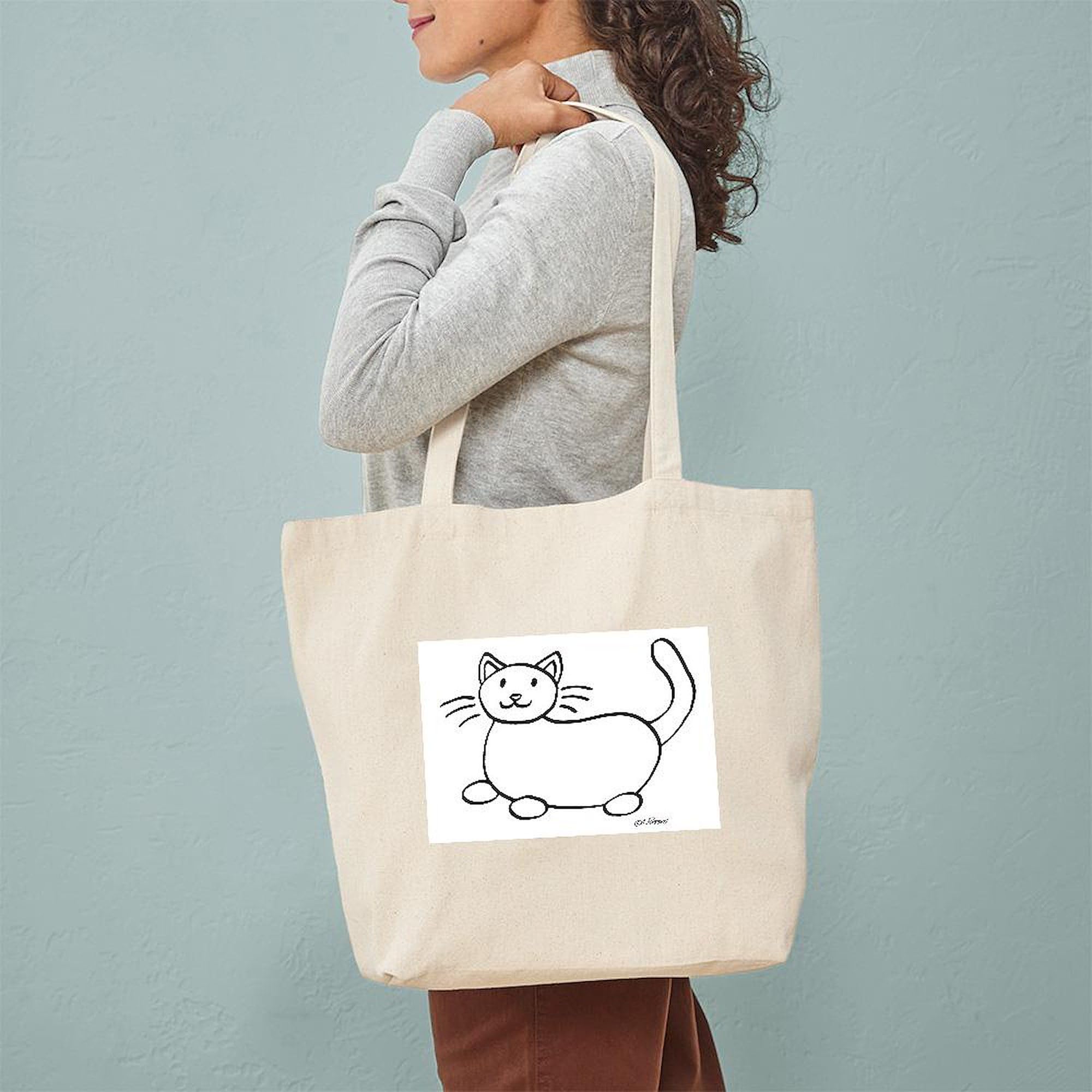 Kind Hearted Woman Tote Bag - Natural Canvas Reusable Shopping Bag for Groceries, Beach & Everyday Use | Eco-Friendly Cotton Carryall