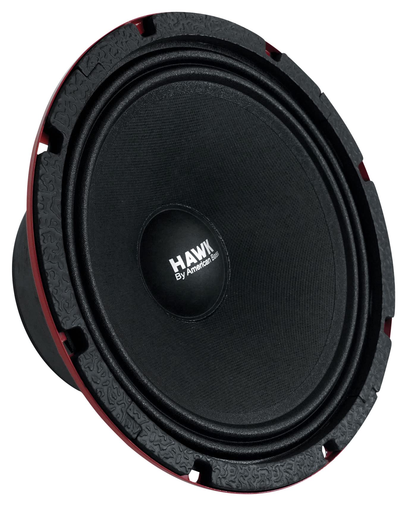 American Bass Hawk-8 600W 8-Inch Midrange Midbass Car Speakers with Grills (Pair, 4 Ohm) - Premium Sound for Cars, Trucks & SUVs - Perfect for Upgrading Your Vehicle Audio System