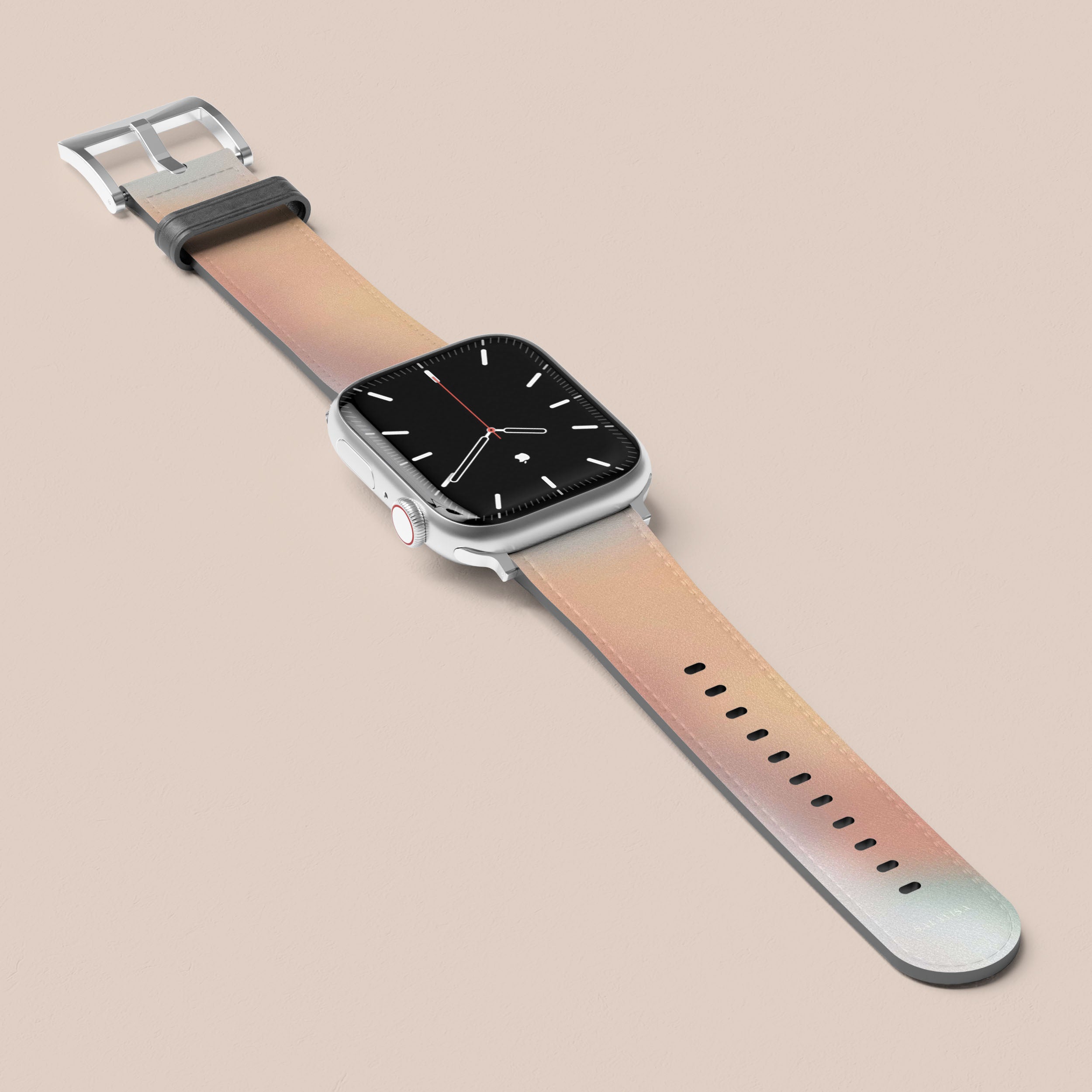 Premium Sunlit Haze Apple Watch Band - Soft Silicone Replacement Strap for Apple Watch Series 9/8/7/SE/6/5/4/3/2/1 - Comfortable & Durable Sport Band for Workouts, Running, Swimming & Everyday Wear