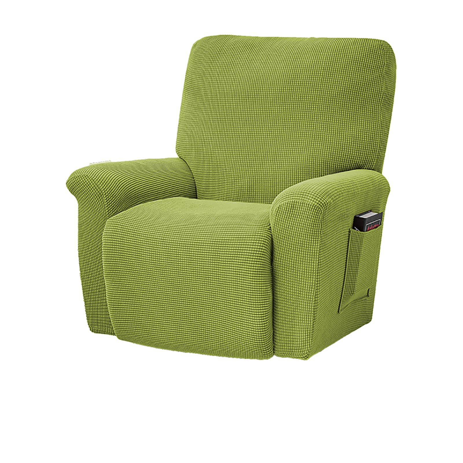 YRYR Stretch Recliner Cover - Soft Thick Jacquard Slipcover with Side Pockets for Standard/Oversized Living Room Recliners | Perfect for Home Theater, Reading Nook & Family Room Comfort