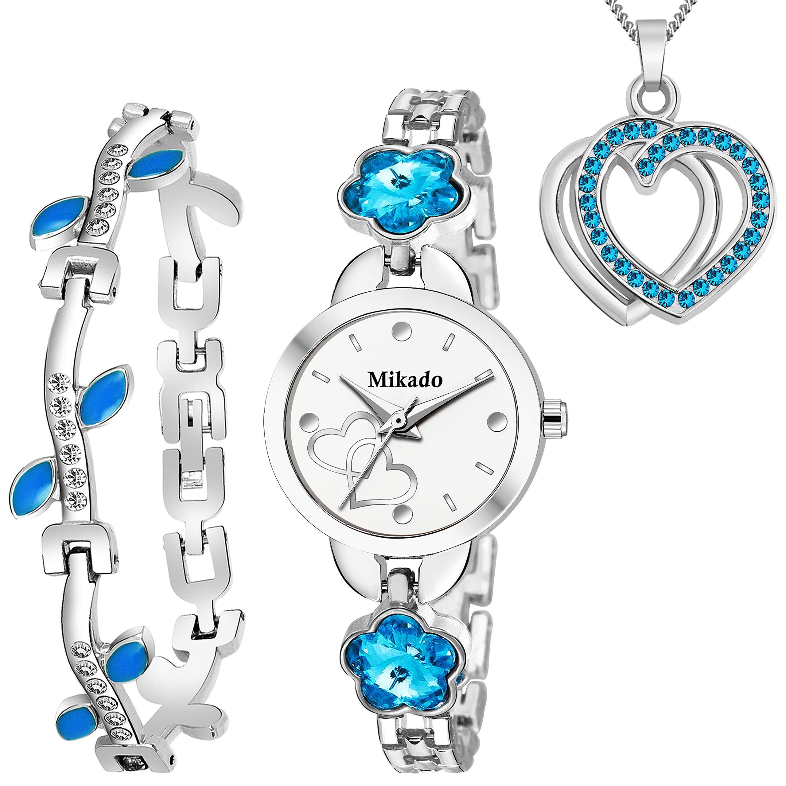 Elegant Mikado Watch, Bracelet & Pendant Jewelry Set for Women - Perfect Gift for Birthday, Anniversary & Special Occasions