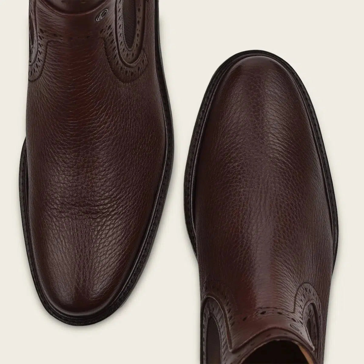 Men's Cuadra Brown Casual Dress Ankle Boots - Genuine Calfskin Leather for Everyday Wear & Office Style