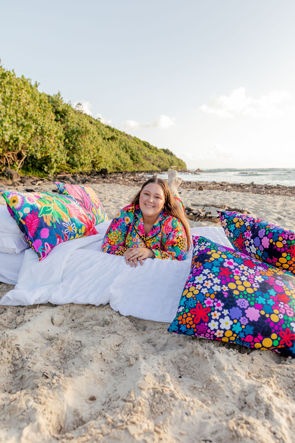 Kasey Rainbow Sundown LS Shirt & Pant Sleepwear Set - Cozy Matching Pajamas for Women | Perfect for Lounging, Sleepovers & Relaxing at Home