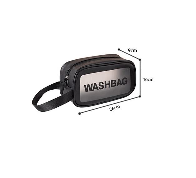 Amso Multipurpose Cosmetic Organizer Bag - Travel Makeup Pouch for Women & Girls (Black, Small) | Perfect for Travel, Gym & Daily Essentials Storage