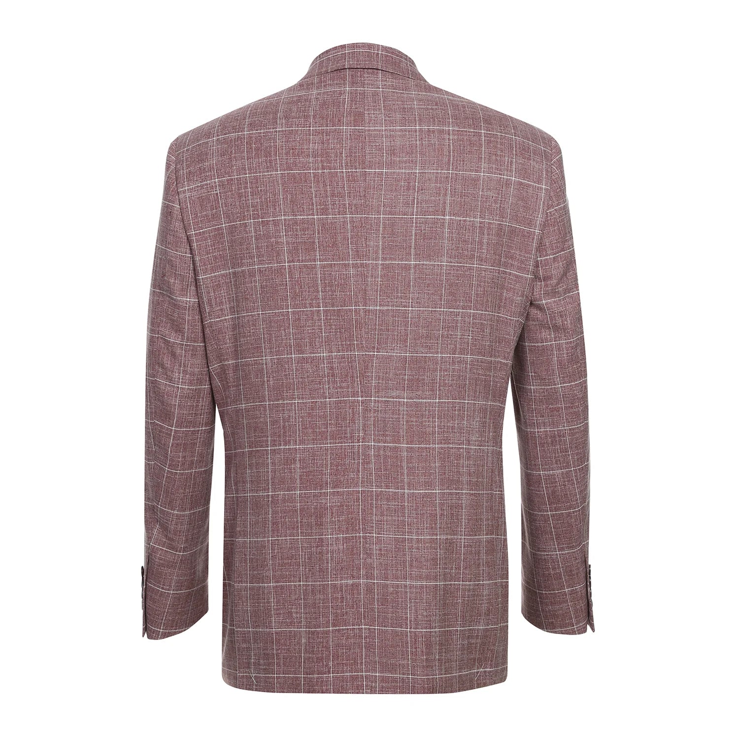 Stylish Single Breasted Windowpane Blazer for Men - Wine Red Business Casual Jacket | Perfect for Office Wear, Weddings & Formal Events