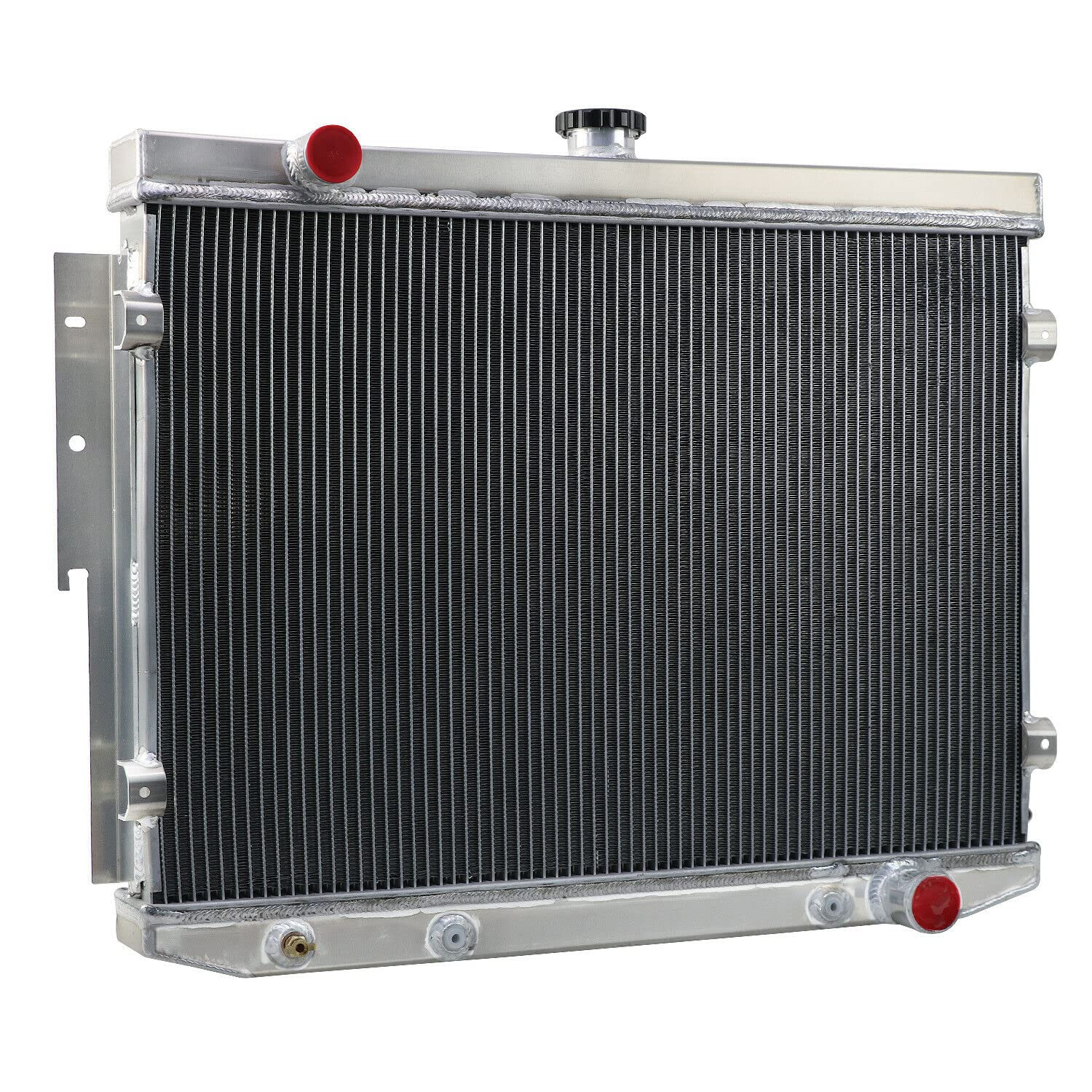 AlloyWorks 4-Row Aluminum Radiator for 1973-1974 Dodge Coronet Charger & Plymouth Satellite 7.2L 440 V8 - High Performance Cooling Upgrade for Classic Muscle Cars
