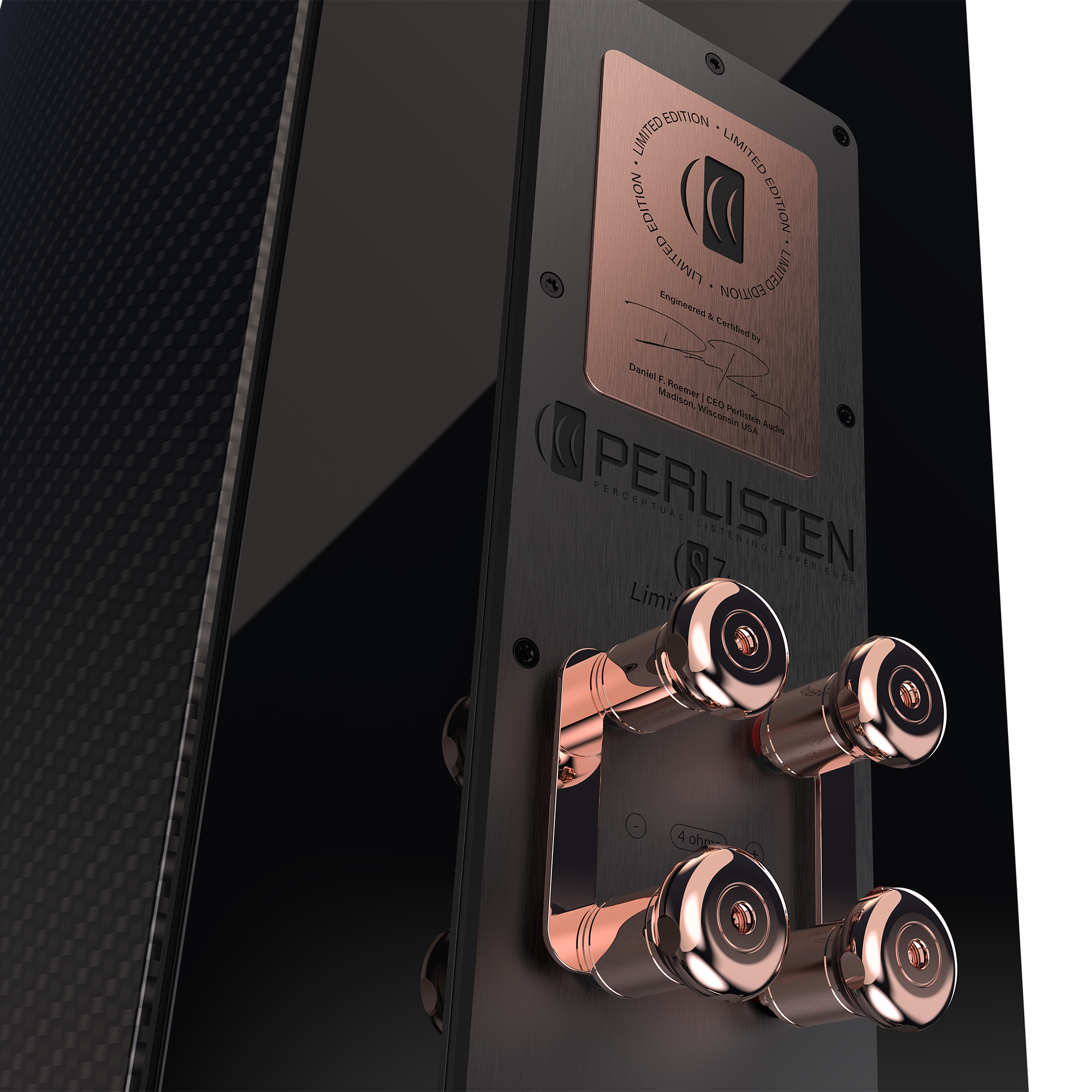 PERLISTEN Audio S7T Limited Edition Carbon Fiber Tower Speakers - High-End Home Theater & Audiophile Sound System for Movies, Music & Gaming