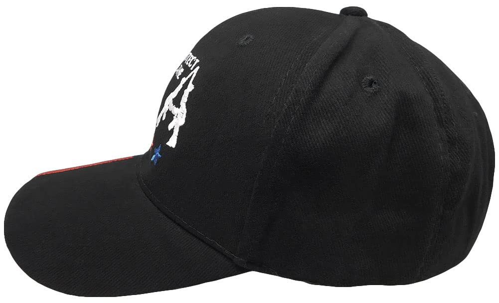 2A 2nd Amendment 1791 Black USA Flag Bill Embroidered Cotton Adjustable Hat - Patriotic Gun Rights Cap for Shooting Range & Outdoor Activities