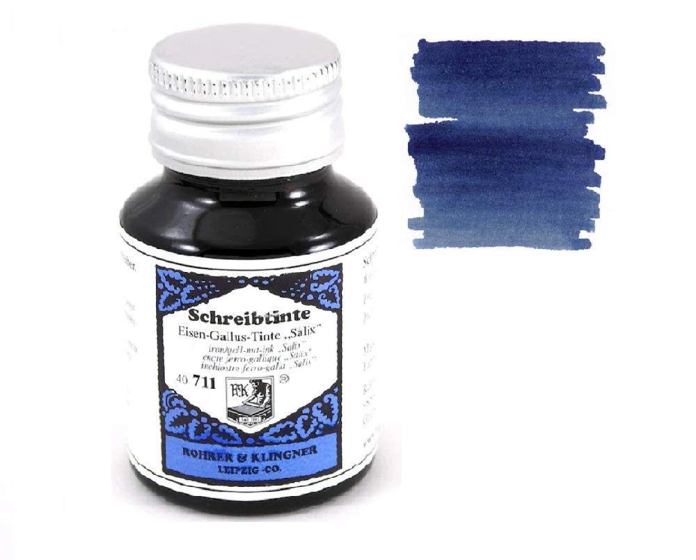 Rohrer & Klingner Fountain Pen Ink Set - 2 x 50ml Bottles (Salix & Solferino) - Premium Calligraphy Ink for Writing, Drawing & Artistic Projects - Perfect for Journaling, Lettering & Gift Giving