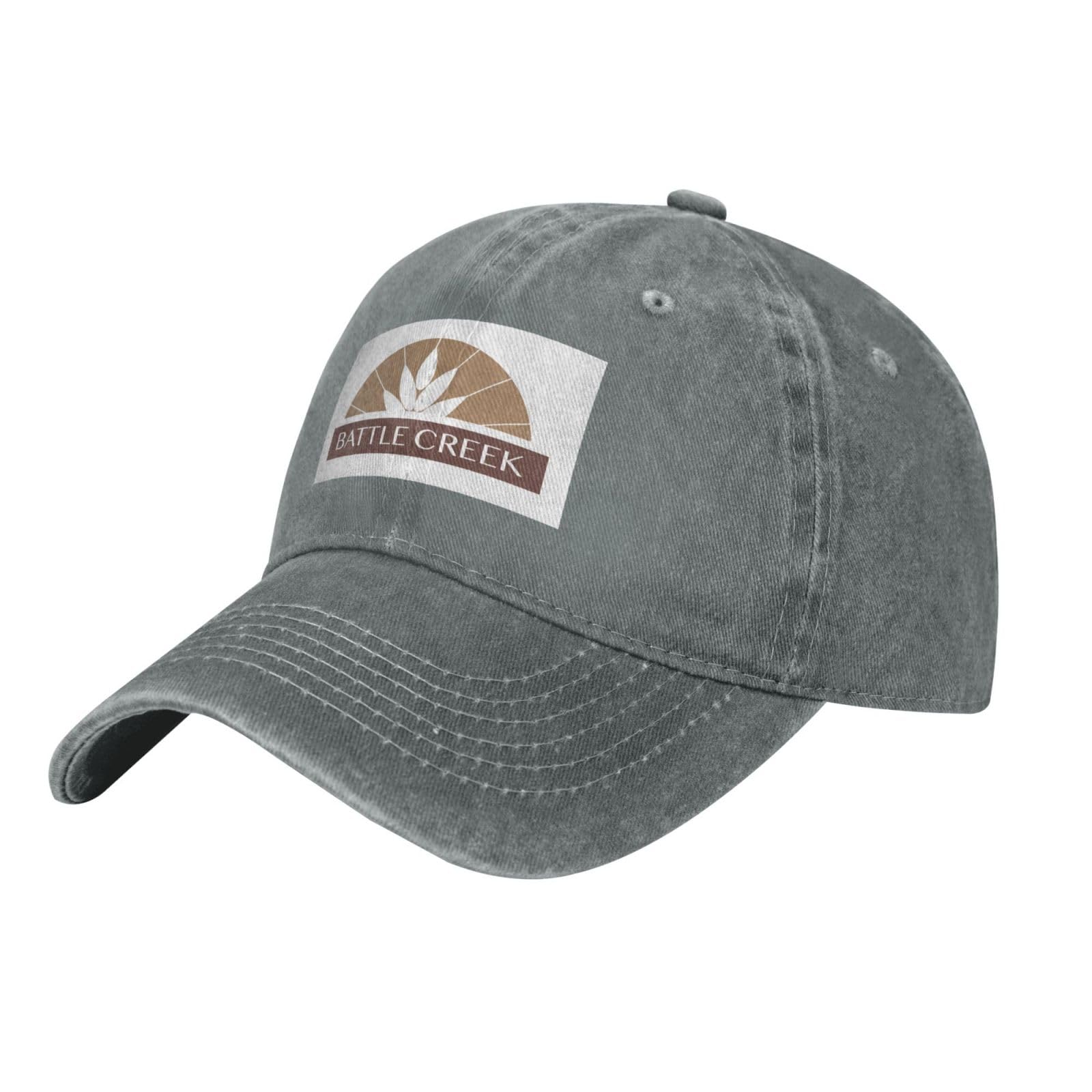 Vintage Battle Creek Michigan Flag Baseball Cap - Adjustable Unisex Sun Hat for Men & Women - Perfect for Golf, Cowboy Style & Outdoor Activities
