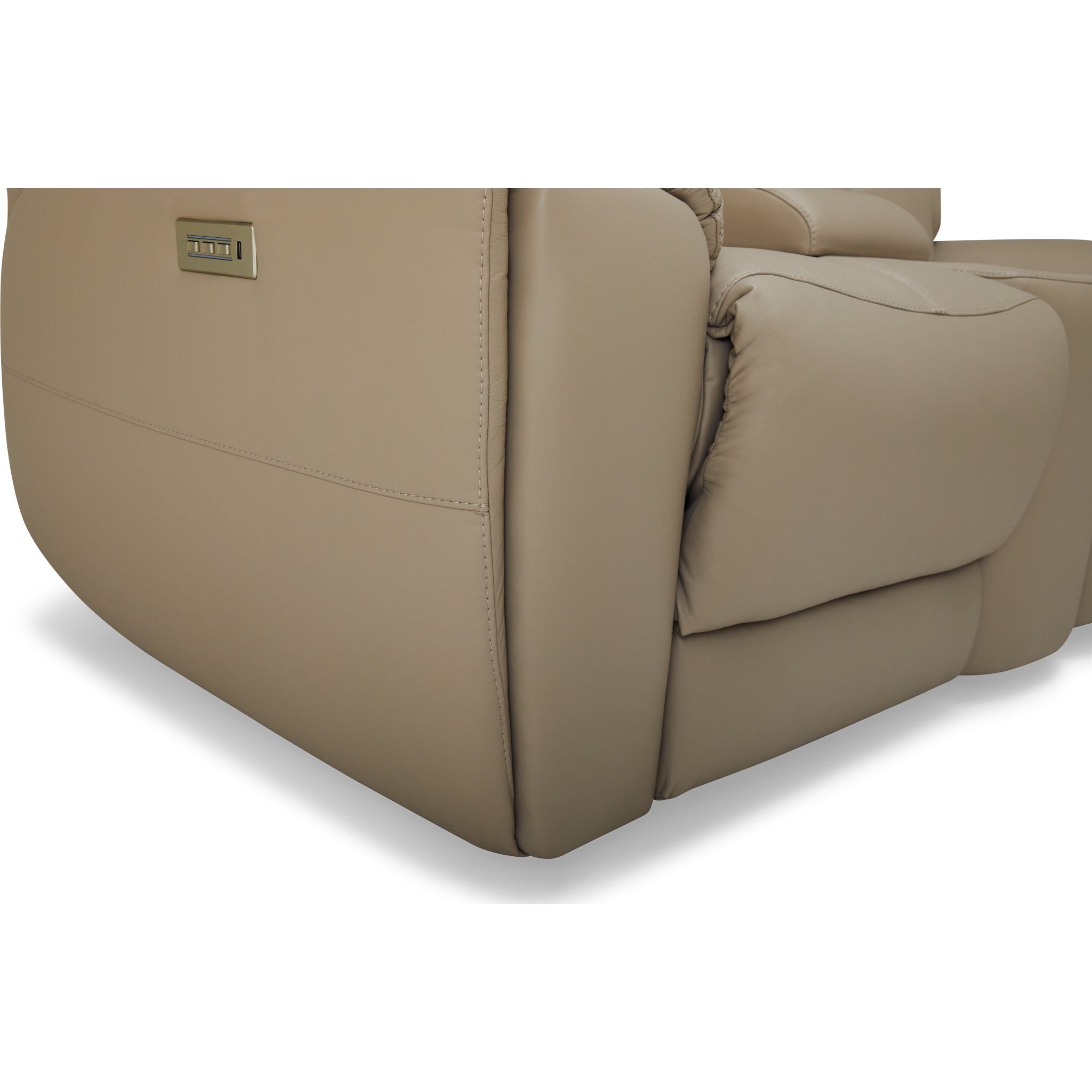 Aedon Power Reclining Loveseat with Adjustable Headrest & Lumbar Support - Modern Comfort for Living Room, Home Theater & Small Spaces - Bali Harvest Collection