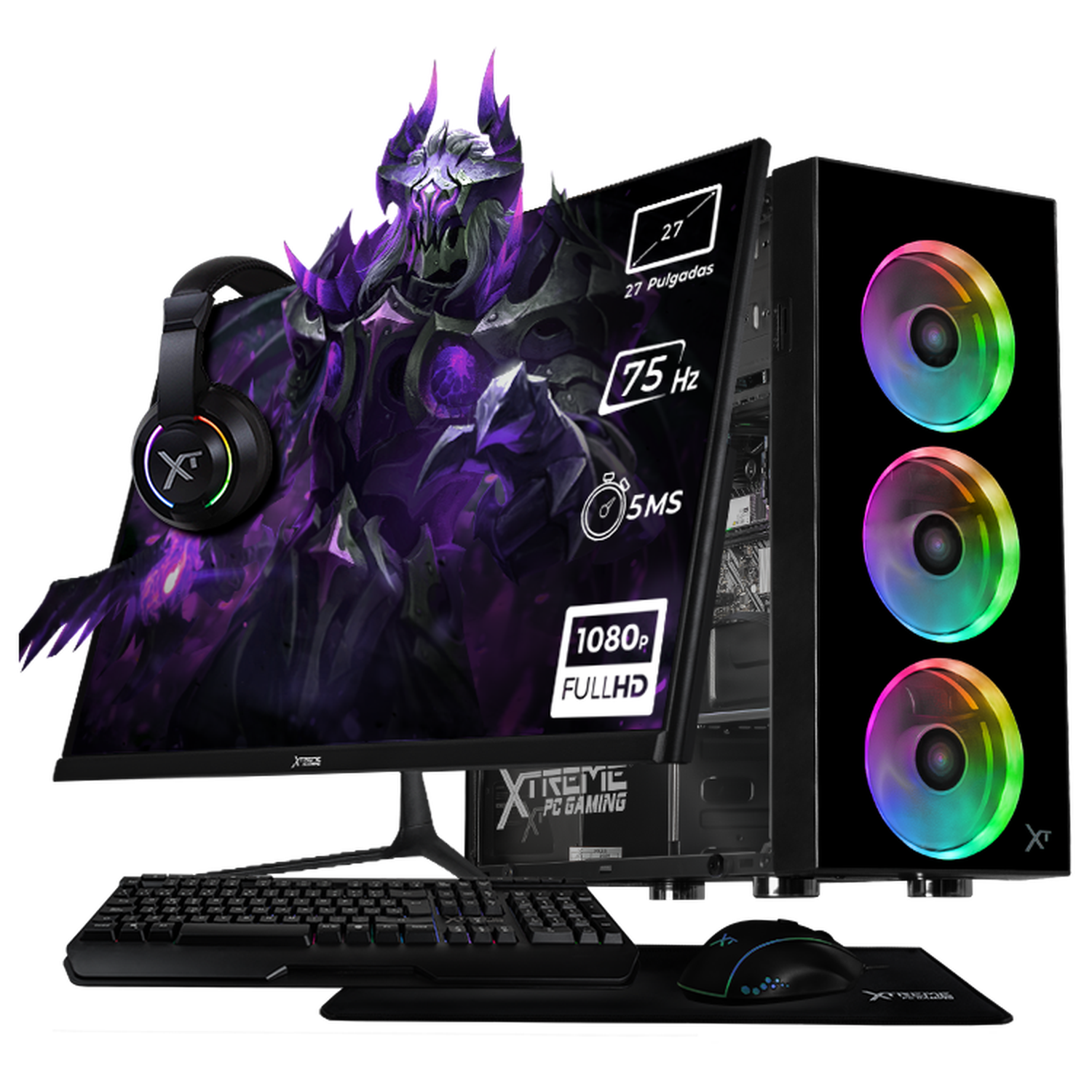 Xtreme PC Gaming Computer Intel Core i7-12700 32GB RAM 1TB SSD 27