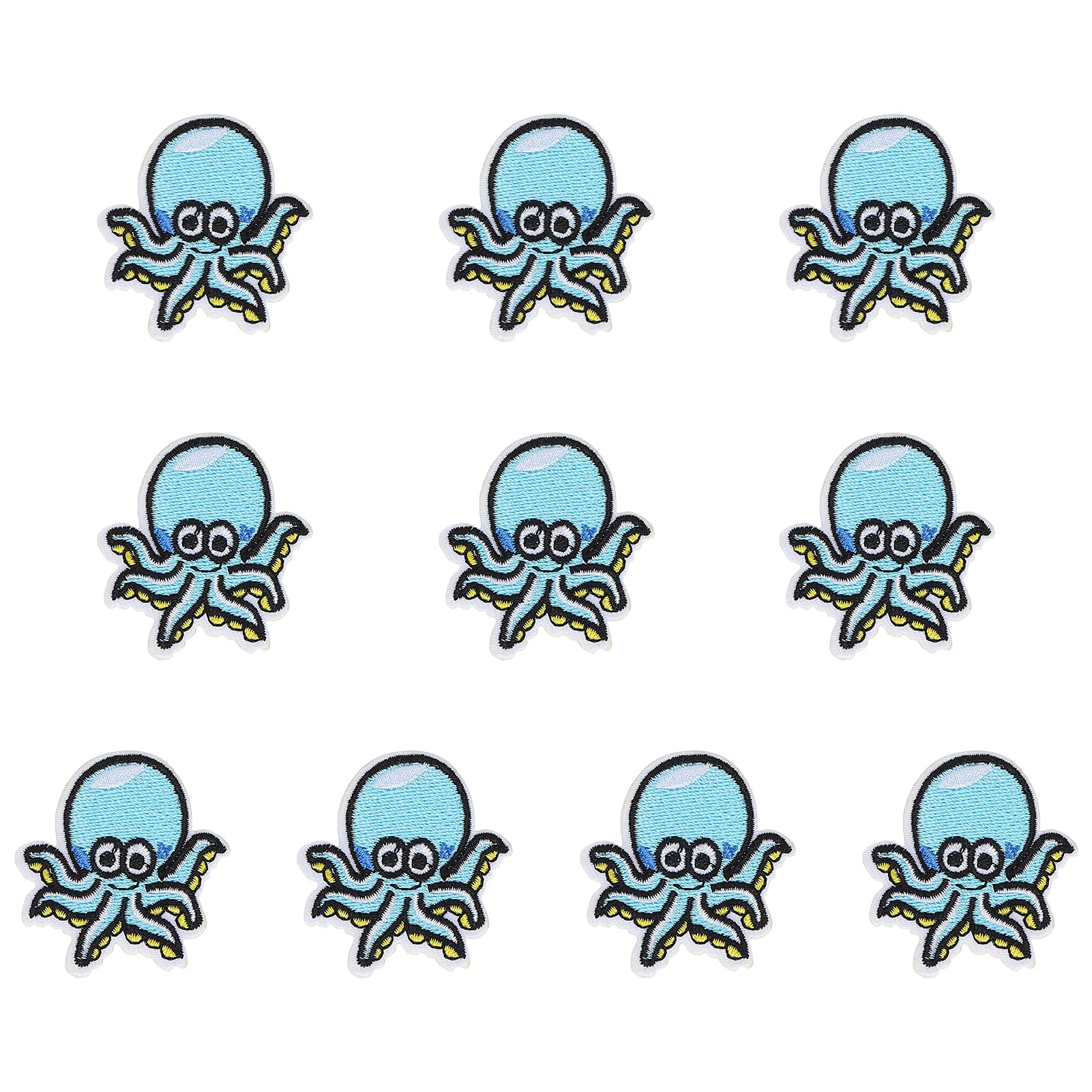 Rosvola DIY Animal Cloth Patches - Cute Octopus Fabric Stickers for Clothes, Hats, Shoes & Scarves | Perfect for DIY Crafts, Fashion Accessories & Kids' Clothing Decoration
