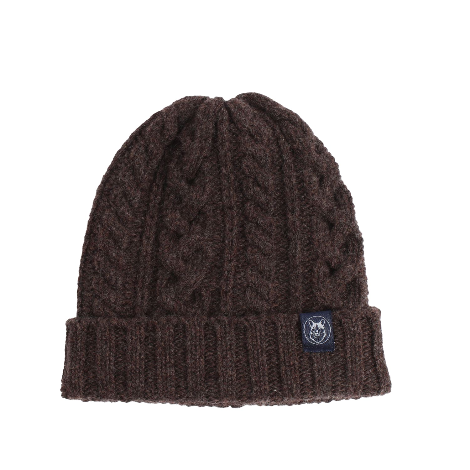 Men's Warm Wool Beanie with Multi Cable Knit Design - Cozy Winter Hat for Outdoor Activities, Skiing, and Hiking