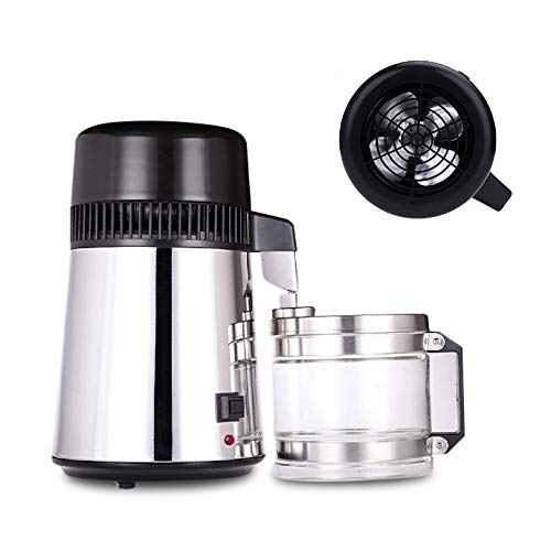 750W Portable Pure Water Distiller for Home & Medical Use - 4L Stainless Steel Water Filter System | Perfect for Emergency Preparedness, Camping & Off-Grid Living
