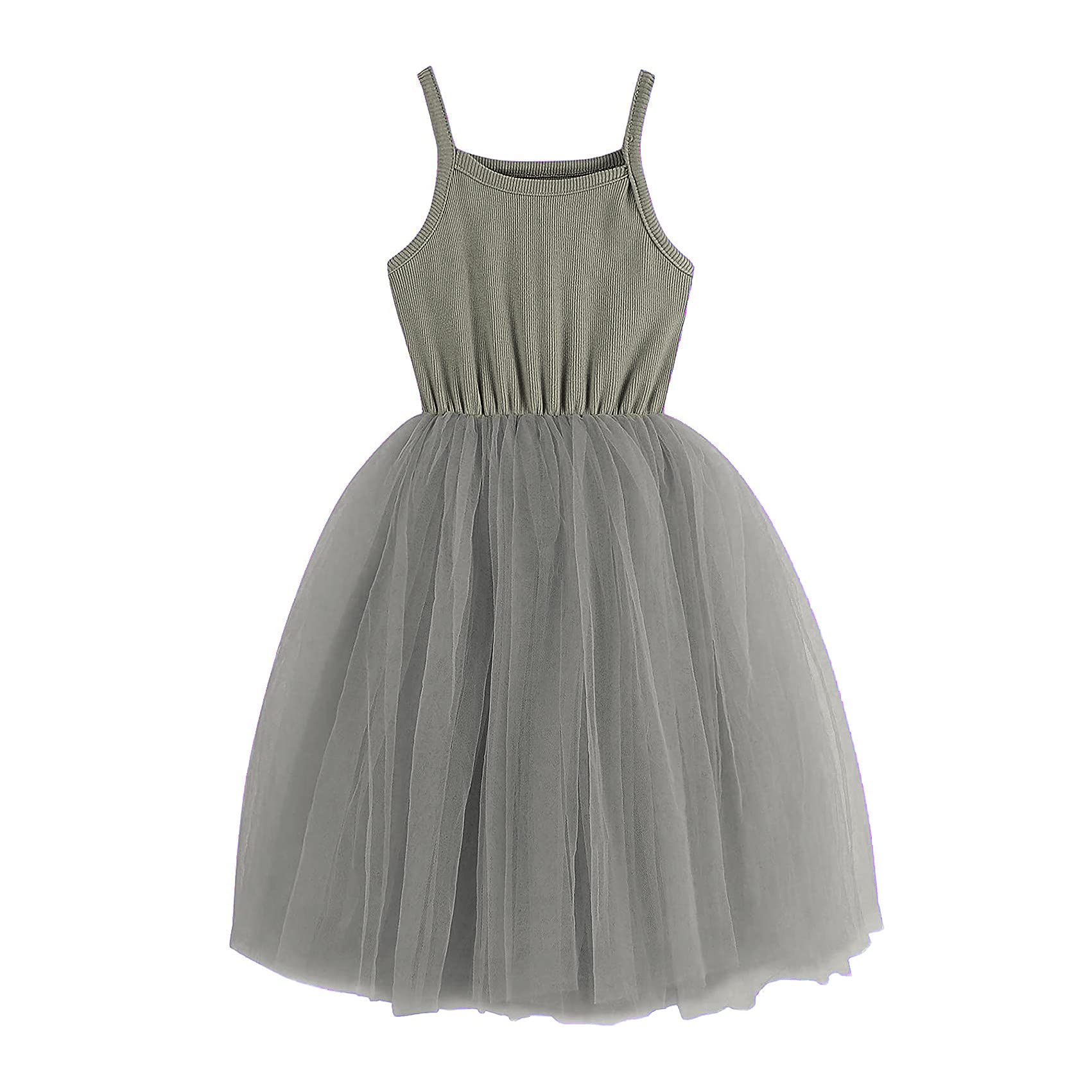 DCUTERQ Baby Girls Tutu Dress - Sleeveless Princess Tulle Sundress for Toddlers & Infants | Spaghetti Strap Party Dress for Birthday, Photo Shoot & Special Occasions