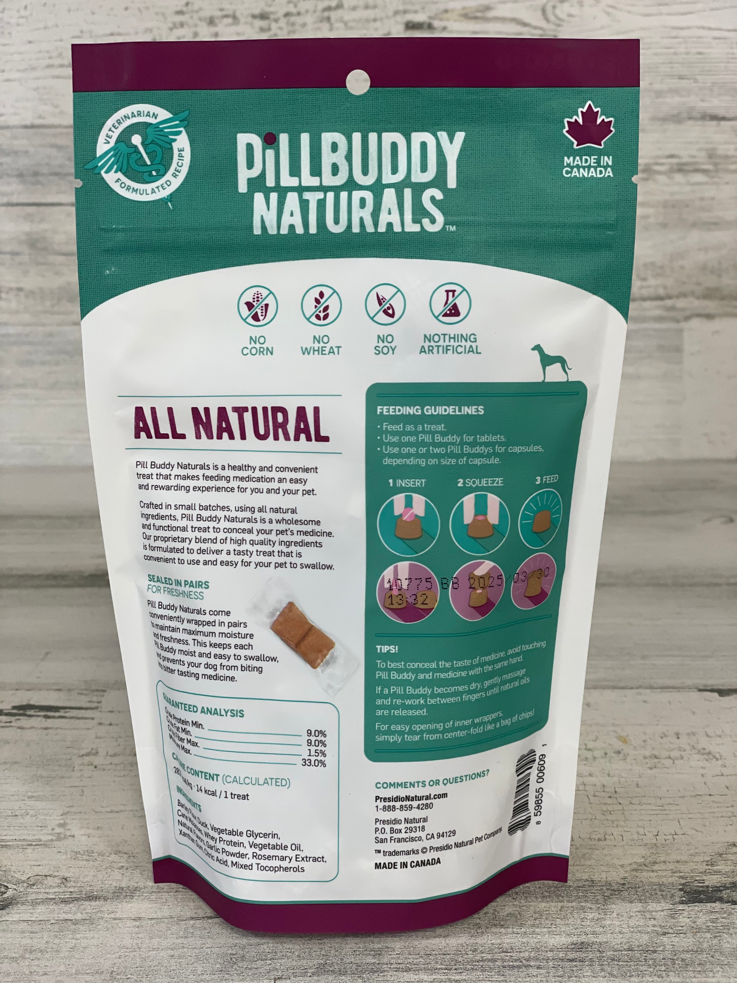 Pill Buddy Naturals Duck Shaped Pet Supplements - 30 Count for Dogs & Cats | Easy-to-Swallow Soft Chews for Joint Health & Mobility Support | Perfect for Senior Pets & Active Animals