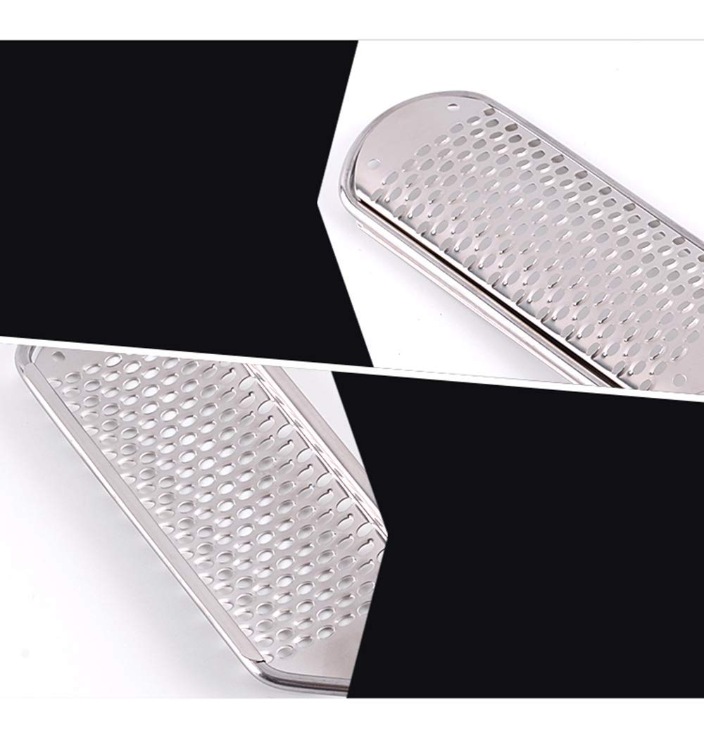 Cosluxe Professional Foot Rasp & Callus Remover - Stainless Steel Pedicure Tool for Hard Skin Removal - Wet/Dry Use - Surgical-Grade Metal Foot File for Smooth Feet - Perfect for Home Pedicures & Foot Care Routines