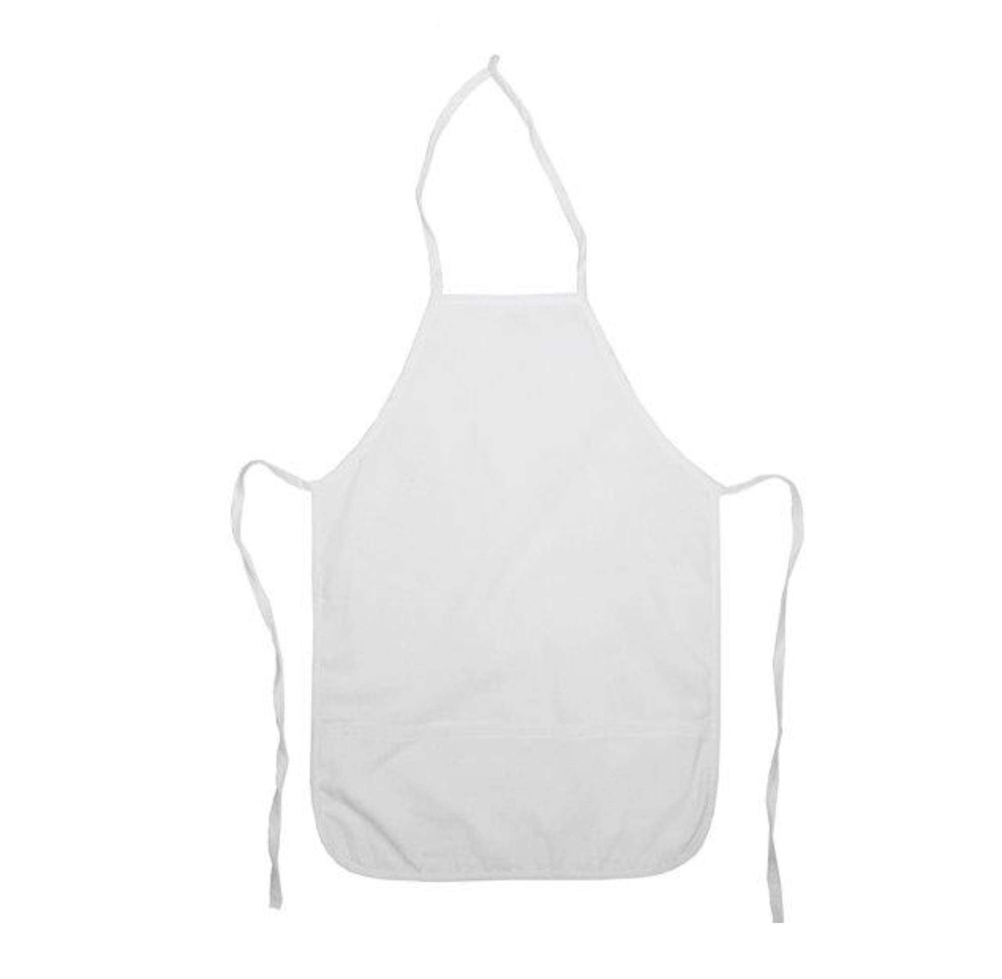 Kids Chef Apron - Adjustable White Cooking Apron for Boys & Girls - Perfect for Baking, Cooking Classes & Pretend Play