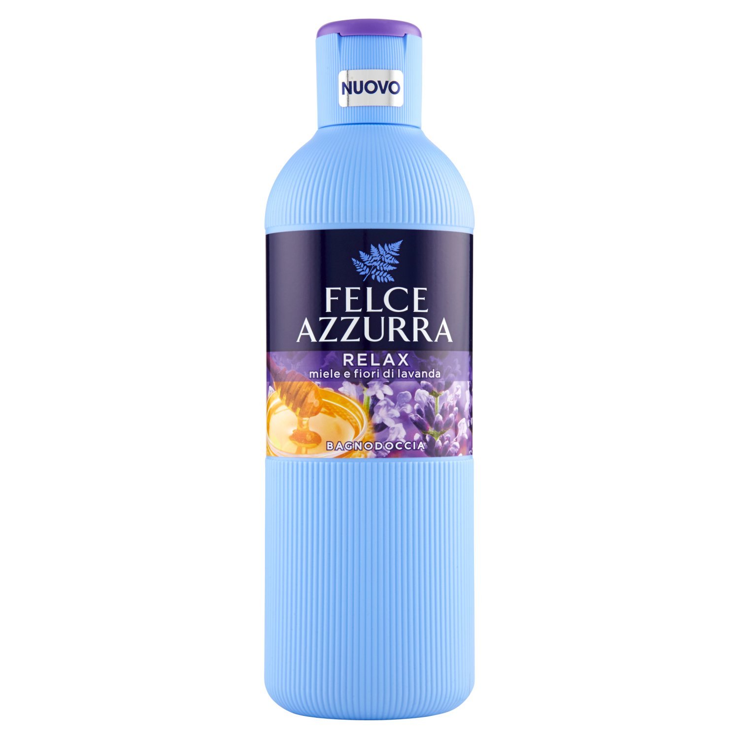 Felce Azzurra Relax Body Wash - 6 Pack (650ml Each) - Total 3900ml - Hydrating & Soothing Shower Gel for Dry Skin - Perfect for Daily Use, Spa & Relaxation at Home