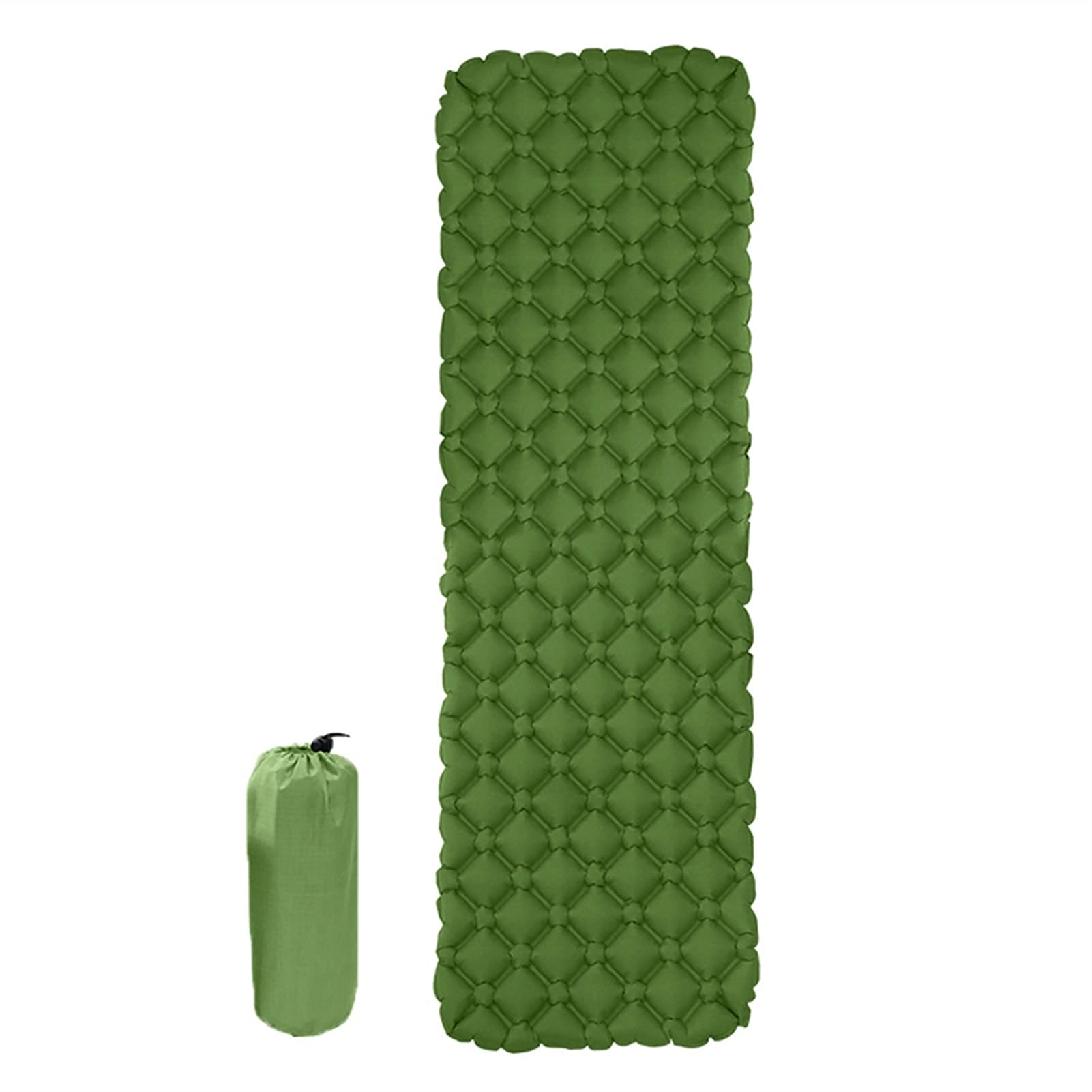 **XIEZI Inflatable Camping Mattress - Portable Air Sleeping Pad for Hiking, Trekking & Travel - Lightweight Folding Bed for Tents - Army Green - Perfect for Outdoor Adventures & Backpacking**