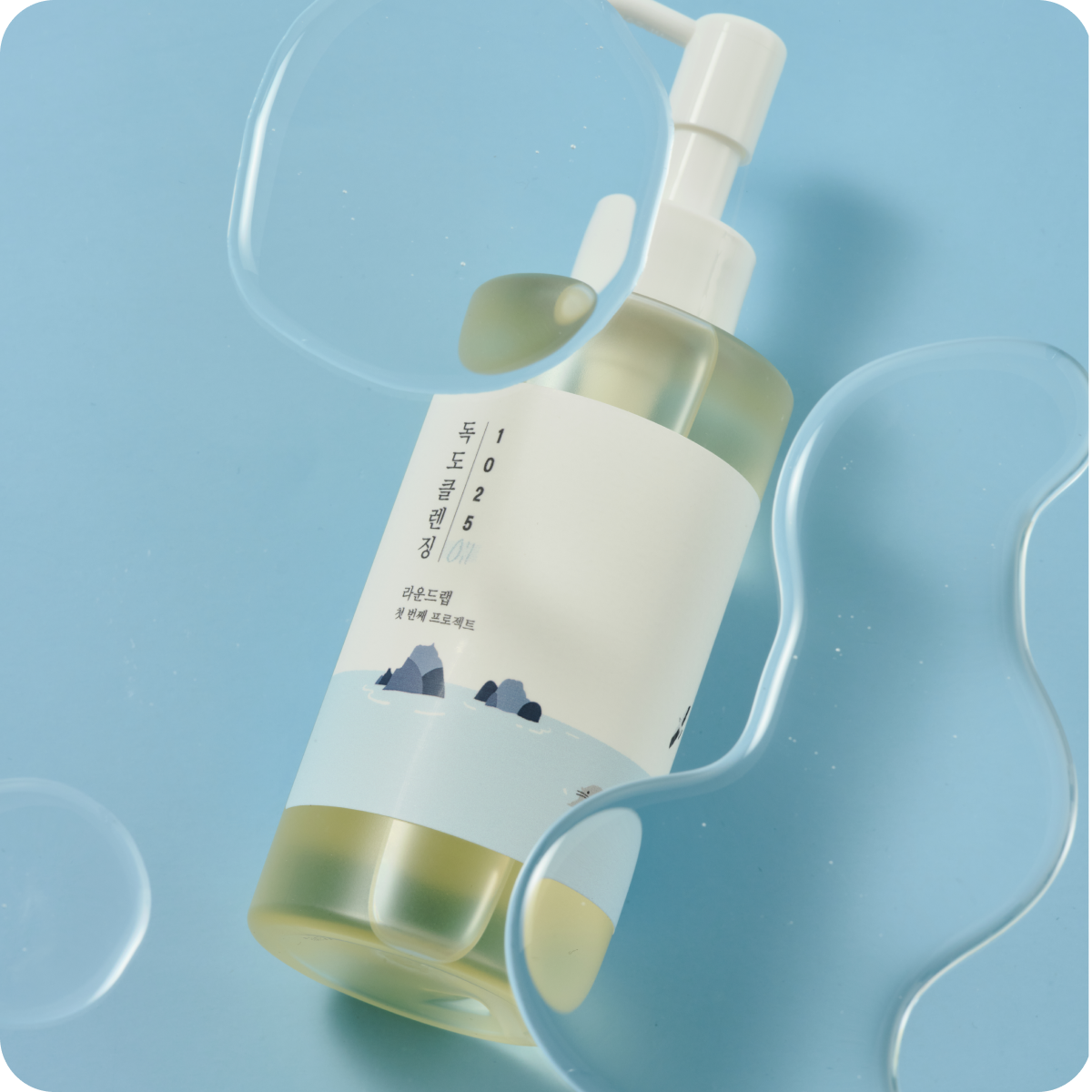 ROUND LAB 1025 Dokdo Cleansing Oil 200ml - Gentle Facial Cleanser for Sensitive Skin | Deep Cleansing & Makeup Removal | Perfect for Daily Skincare Routine