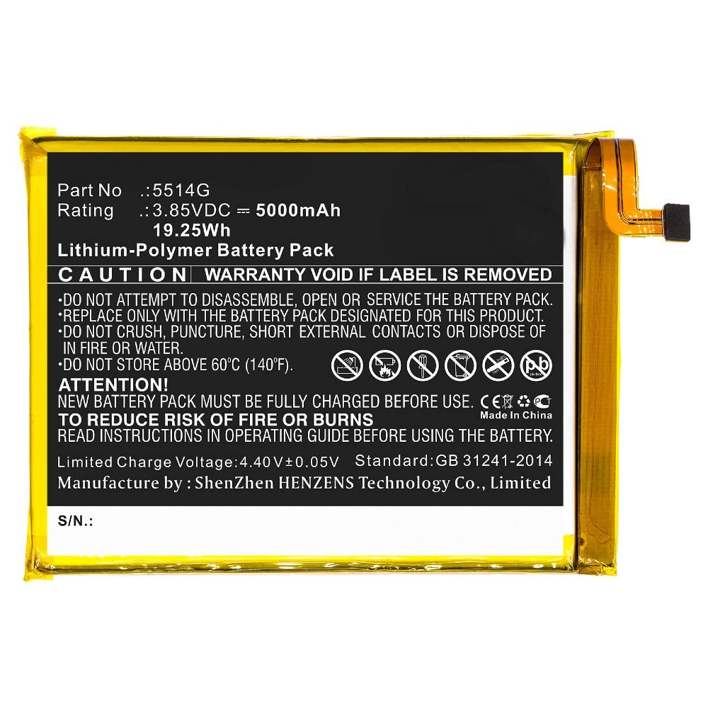 Synergy 5000mAh BQ 5514G Battery - Long Lasting Power for Mobile Use