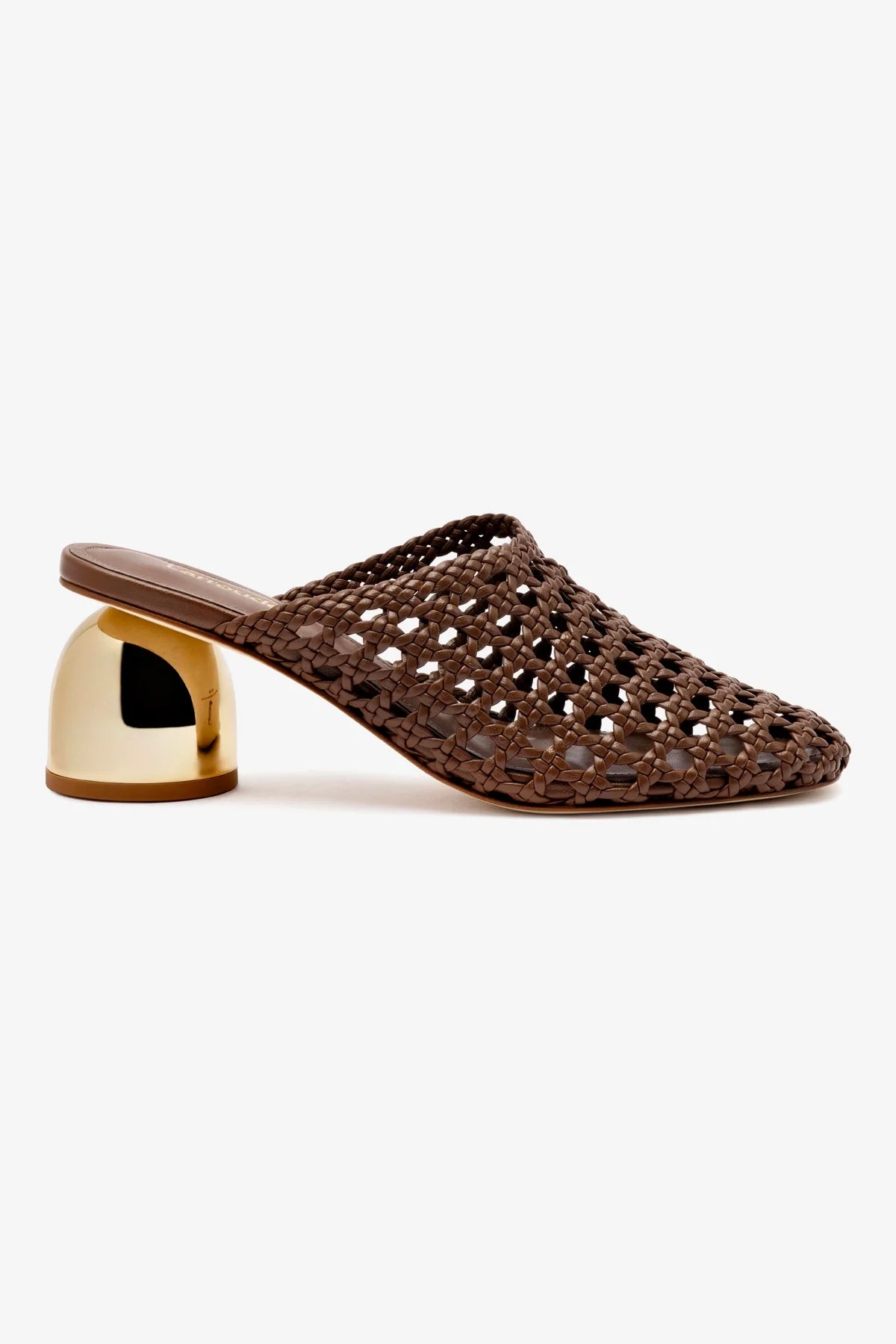 Dew Drop Macrame Mule Shoes - Handmade Burnt Umber Leather Bohemian Slip-On Sandals for Women | Perfect for Summer, Beach, and Casual Outings