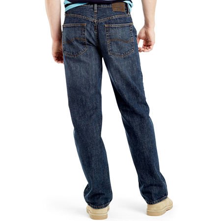 Lee Men's Big & Tall Relaxed Straight Leg Jeans - Comfortable Stretch Denim Pants for Casual Wear & Everyday Use