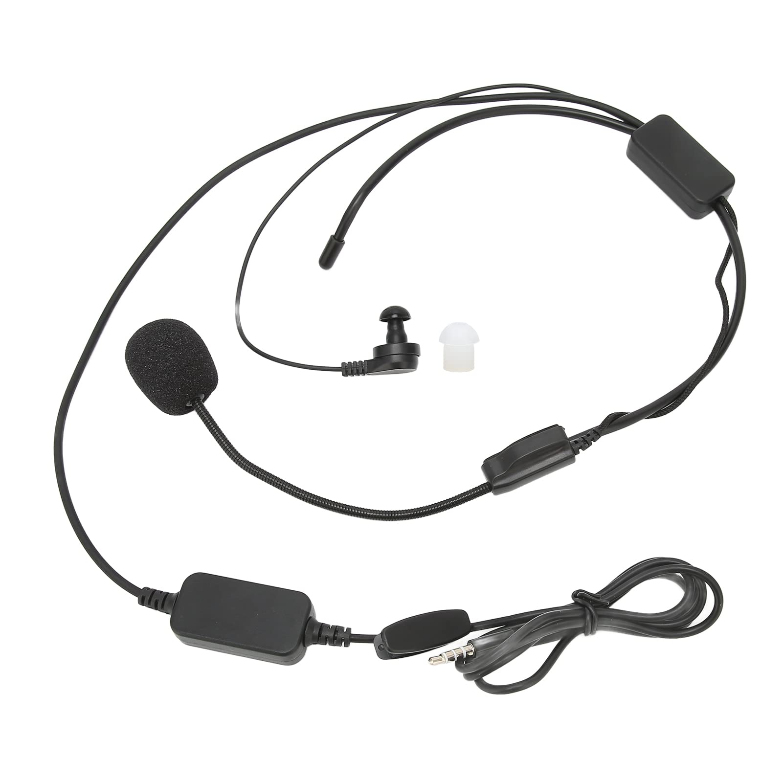 Yoidesu Motorcycle Helmet Bluetooth Headset with Noise Cancelling Mic - 3.5mm Audio Jack for FBIM V2-500C/Vnetphone V6 V4 - Perfect for Riding, Communication & GPS Navigation