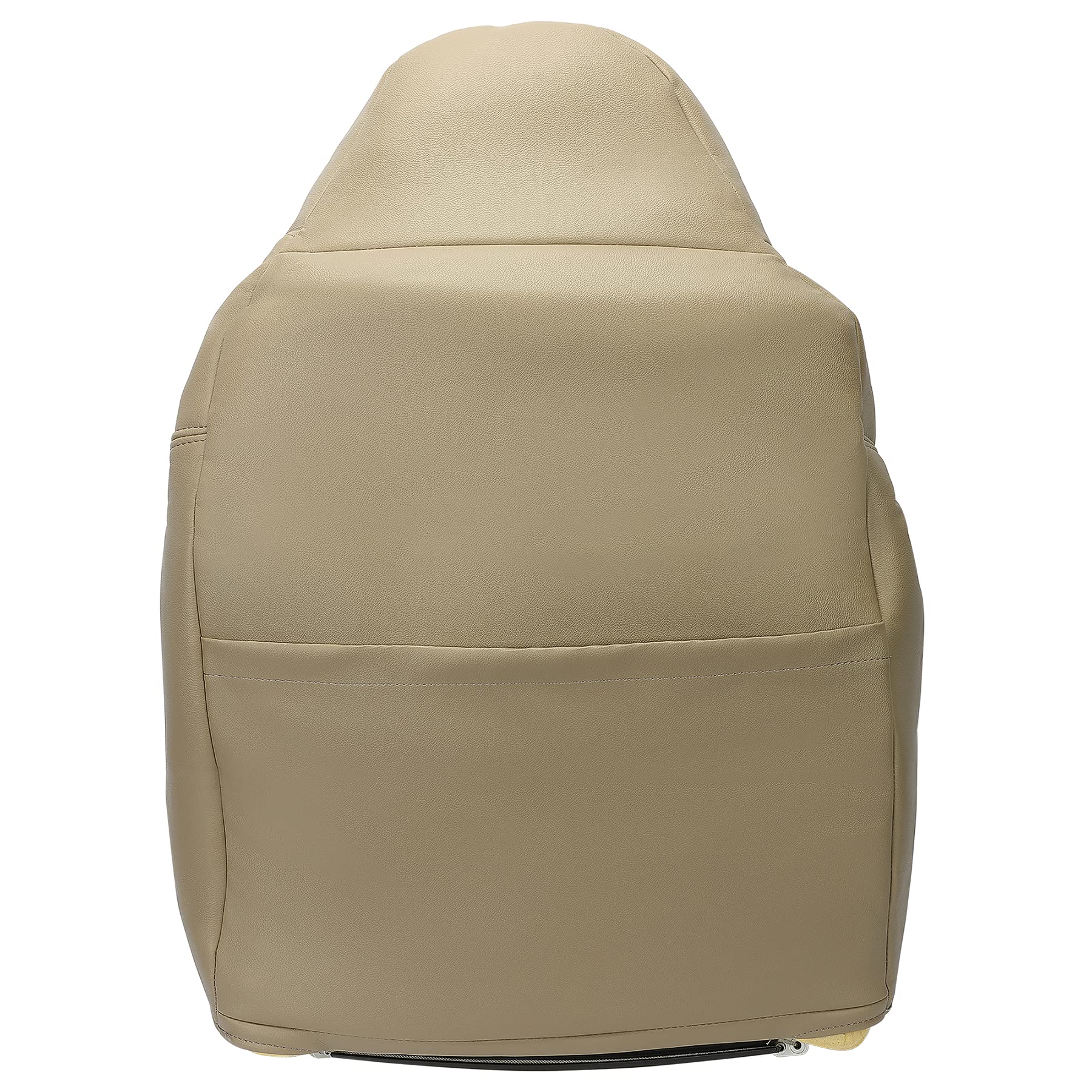 ECOTRIC Tan Synthetic Leather Seat Covers for 2000-2001 Ford Excursion Limited & XLT Models - Driver Bottom & Top Cover + Passenger Top Cover | Durable Protection & Comfort Upgrade for Trucks & SUVs