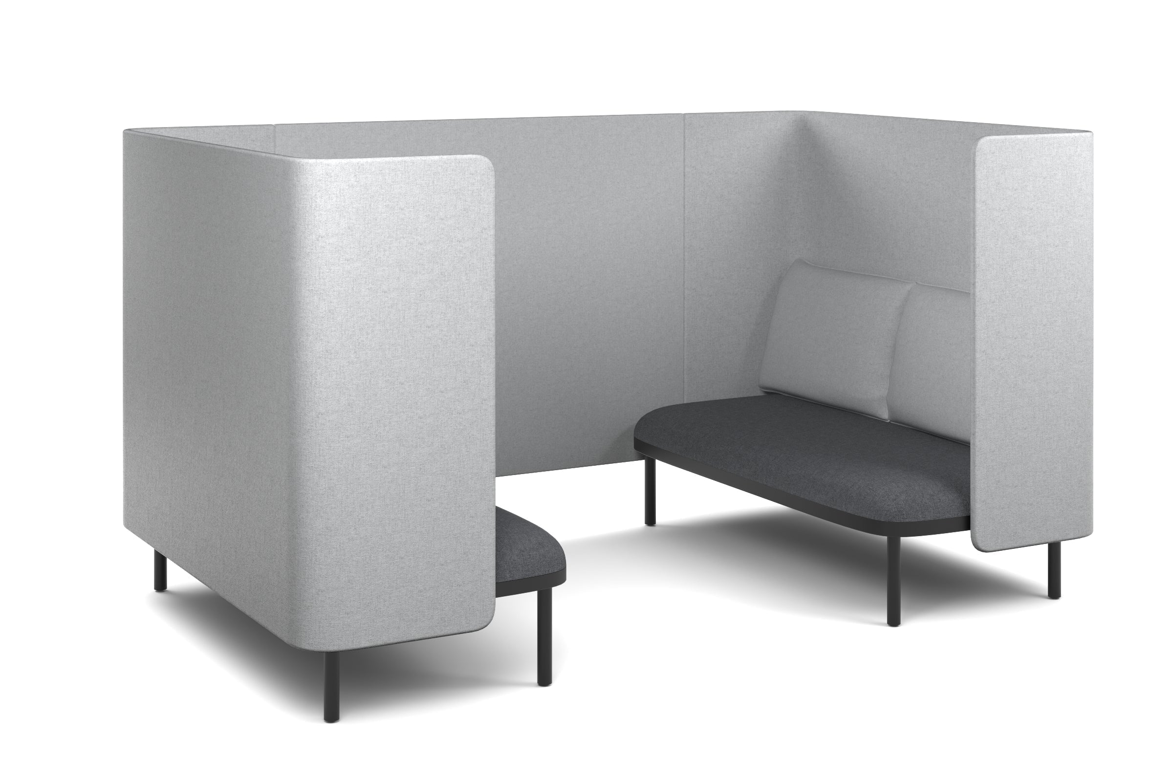 Comfortable Two-Person Privacy Pod Booth for Office, Home & Libraries - Soundproof & Cozy Seating Solution