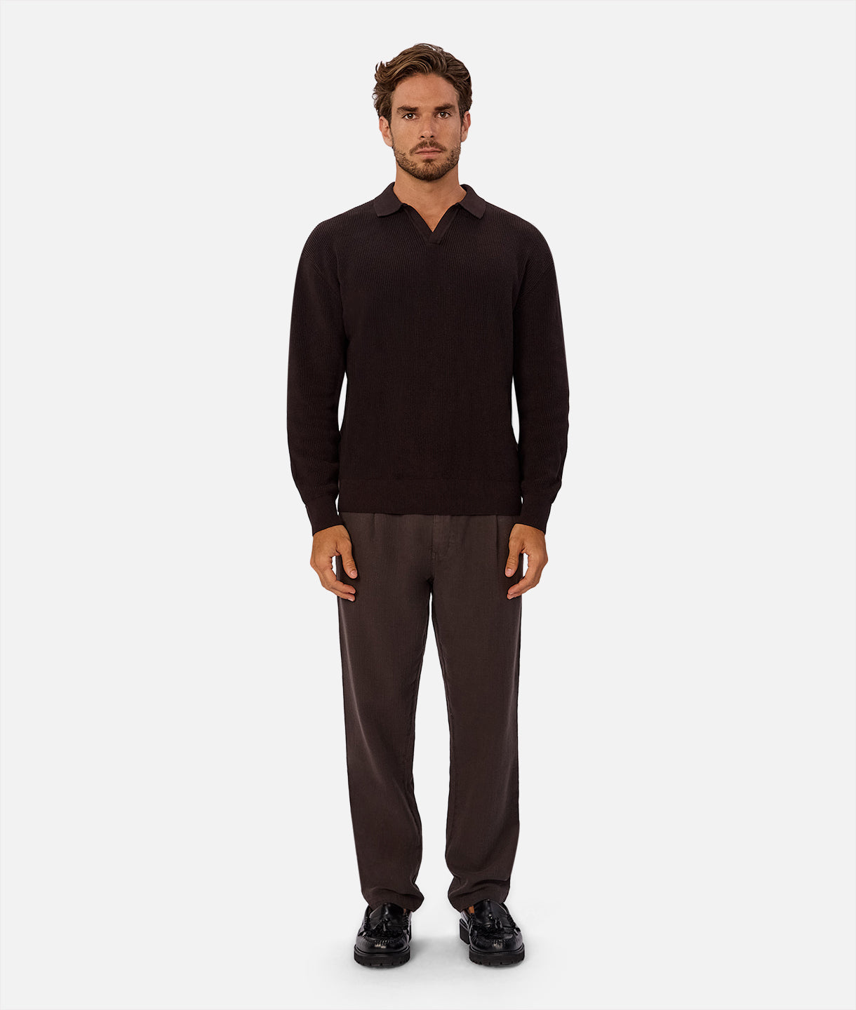 The Mallorca Pant - Dark Aubergine Color | Comfortable & Stylish Women's Trousers for Work, Travel & Casual Wear