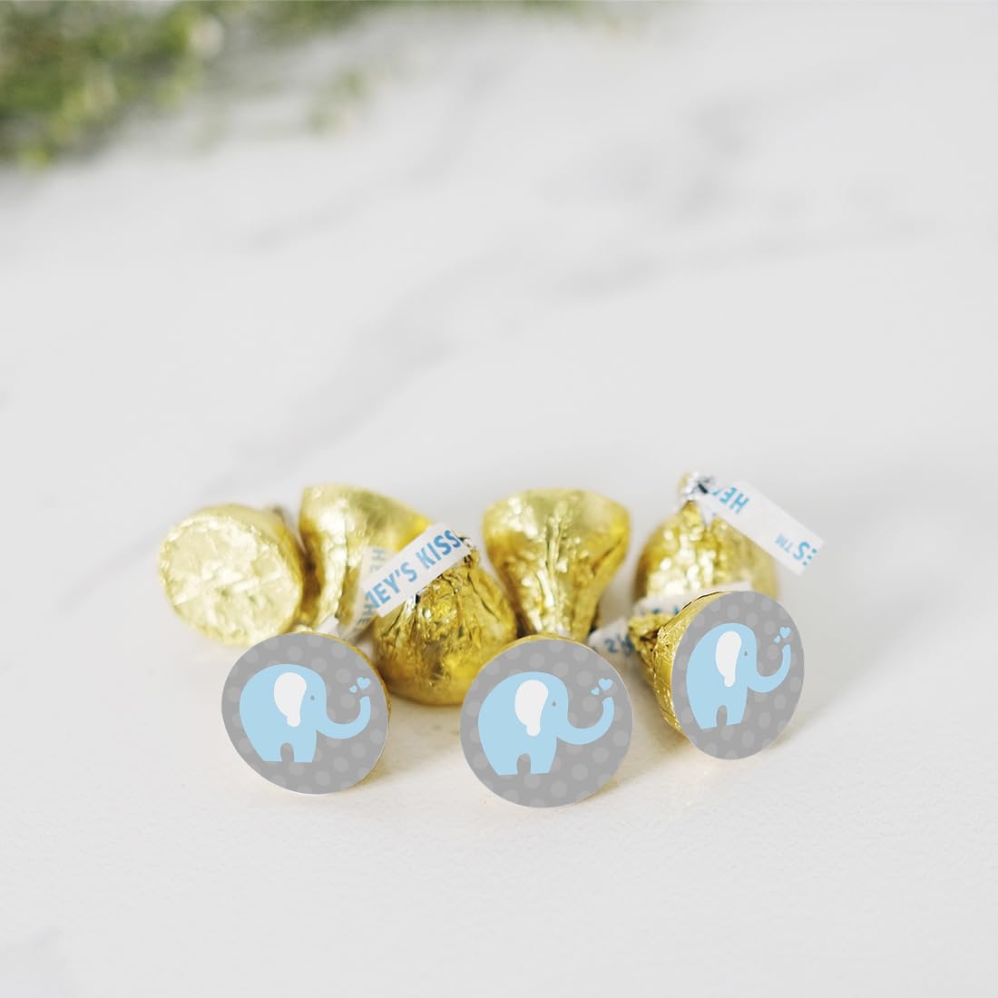 Andaz Press Chocolate Labels - 216-Pack for Baby Showers & Party Favors