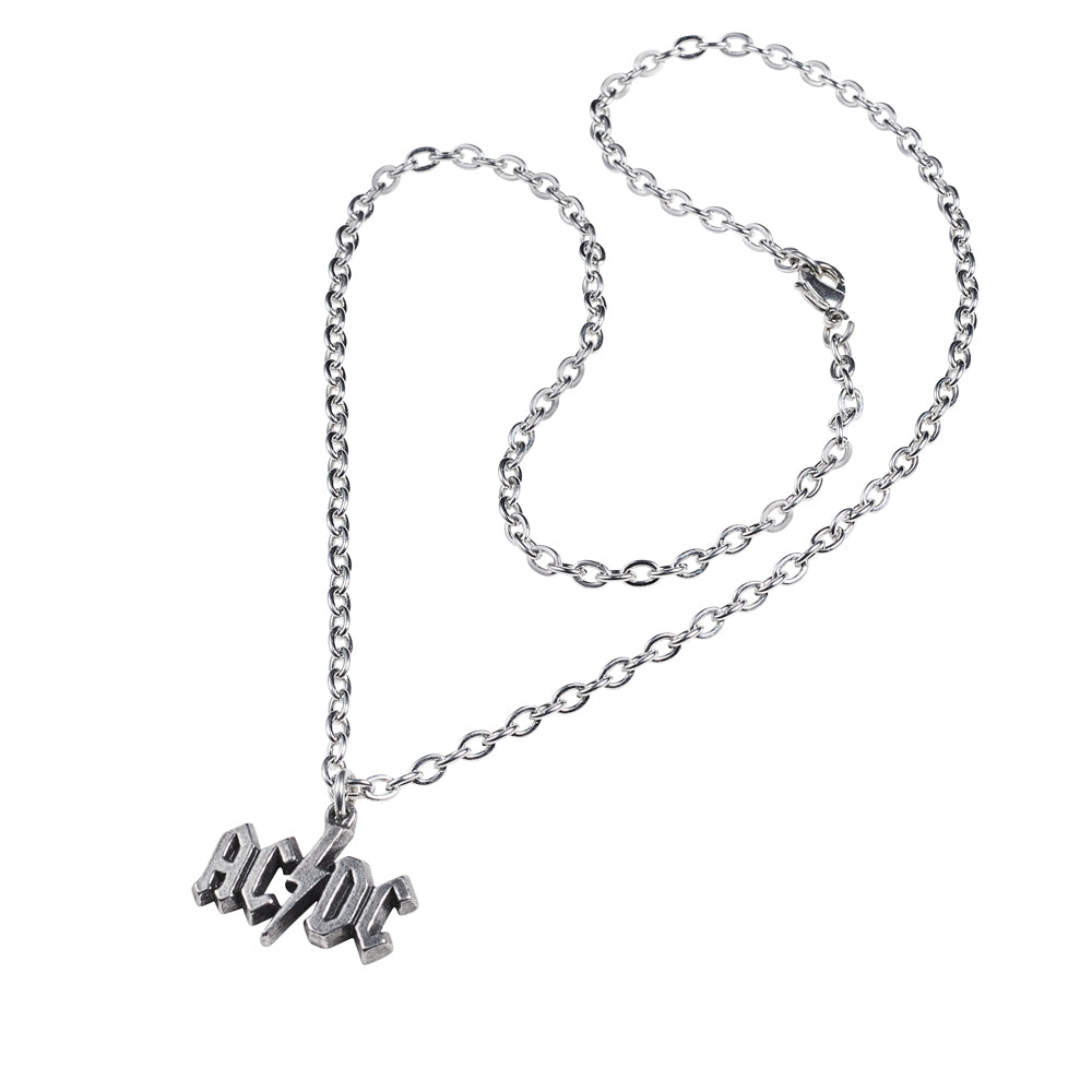 AC/DC Logo Pendant Necklace - Official Rock Band Merchandise for Music Fans | Perfect for Concerts, Gifts & Rock Fashion