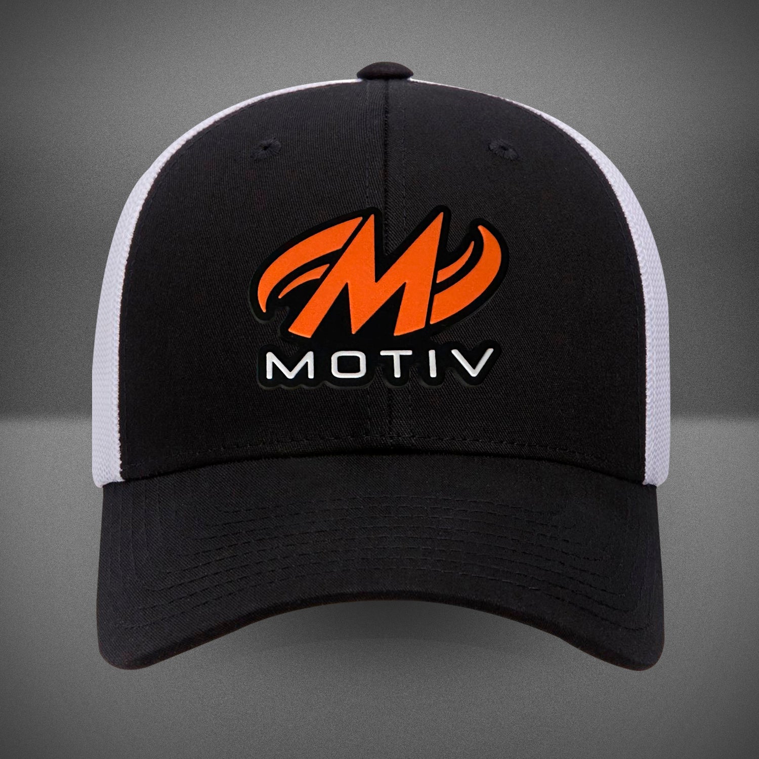 Motiv Trucker Hat - Adjustable Snapback Cap in Black & White - Perfect for Outdoor Activities, Sports, and Casual Wear