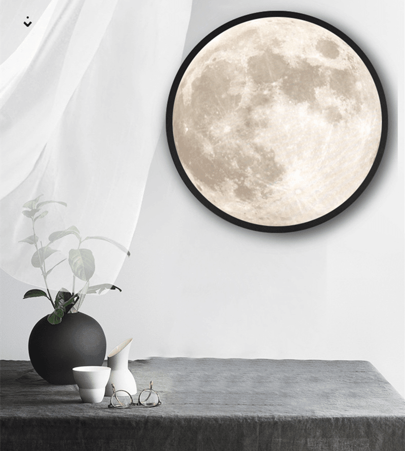 Moon Mirror Lamp - 3D Illusion Night Light for Bedroom, Nursery & Home Decor - Perfect for Kids, Adults & Gifts (White) | Creates Magical Moonlight Ambiance for Relaxation & Sleep