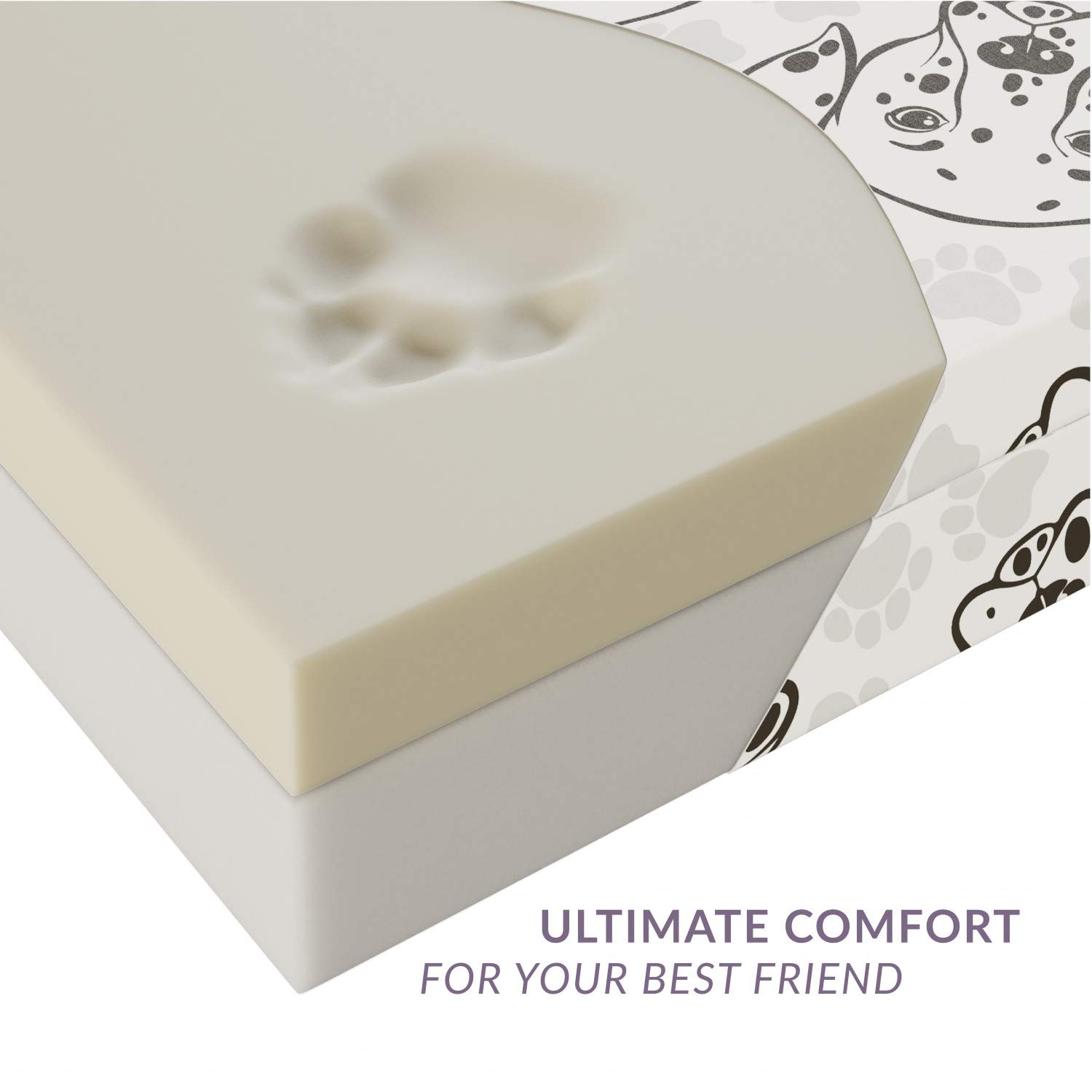 Luxury Moroccan Dog Bed - Hexagonal Honeycomb Ottoman with Oriental Tile Mosaic Design, High Resilience Visco Foam Pet Pillow, 32x24x6 Inches, White Turquoise & Dark Blue - Perfect for Living Room, Bedroom or Pet Lounge Areas