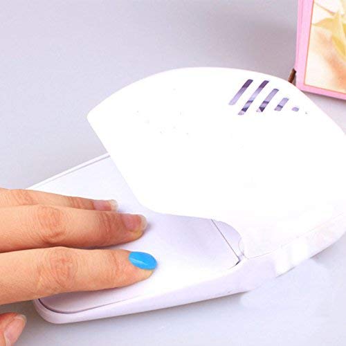 MOHAK Portable Mini Nail Dryer with Fan - Battery Operated Nail Polish Dryer for Quick Drying, Nail Art Accessories | Perfect for Home Manicures, Salon Use & Travel
