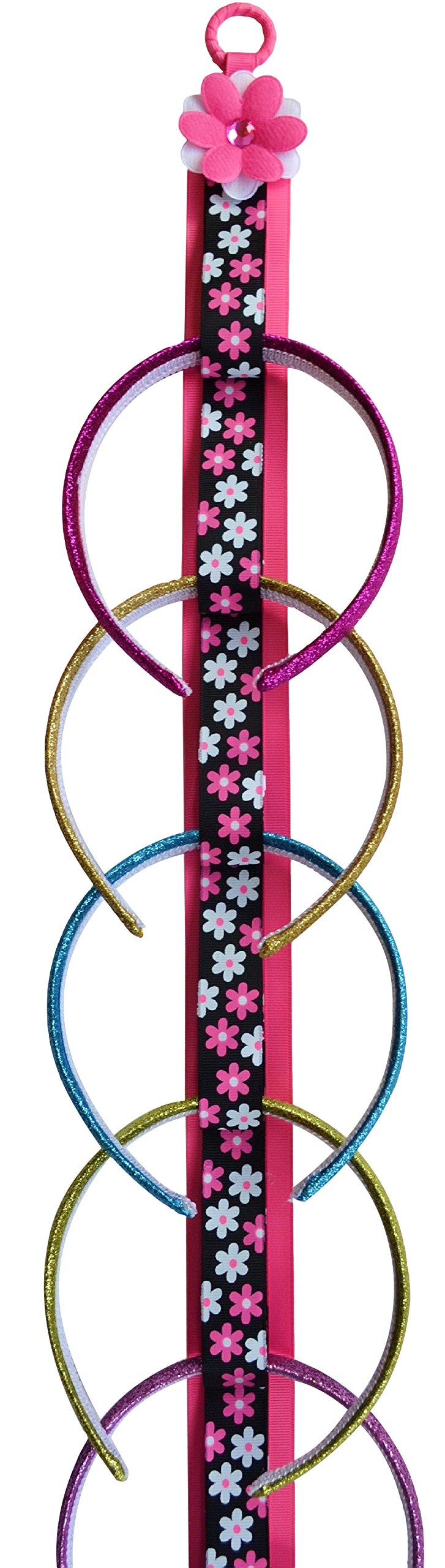 Funny Girl Designs Boutique Handmade Ribbon Headband Holder - Organize Hair Accessories in Style - Perfect for Bedroom, Bathroom & Travel Organization