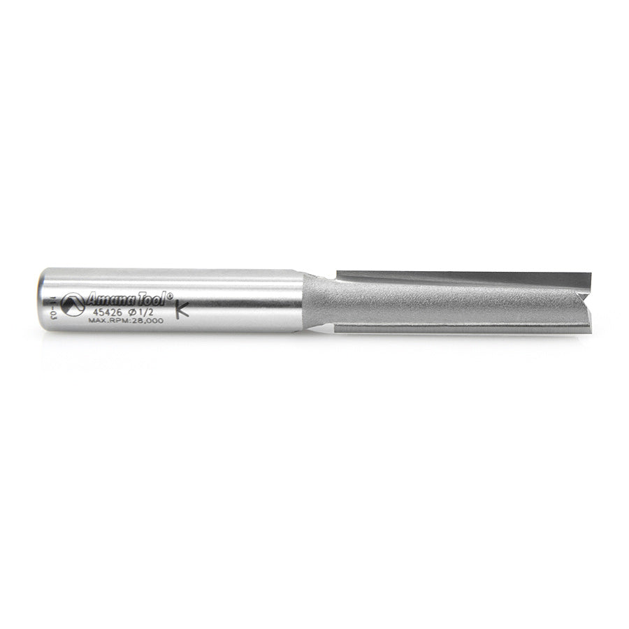 Amana 45426 1/2 x 2 Inch Premium Router Bit for Woodworking - Perfect for Edge Trimming, Grooving & Decorative Carving