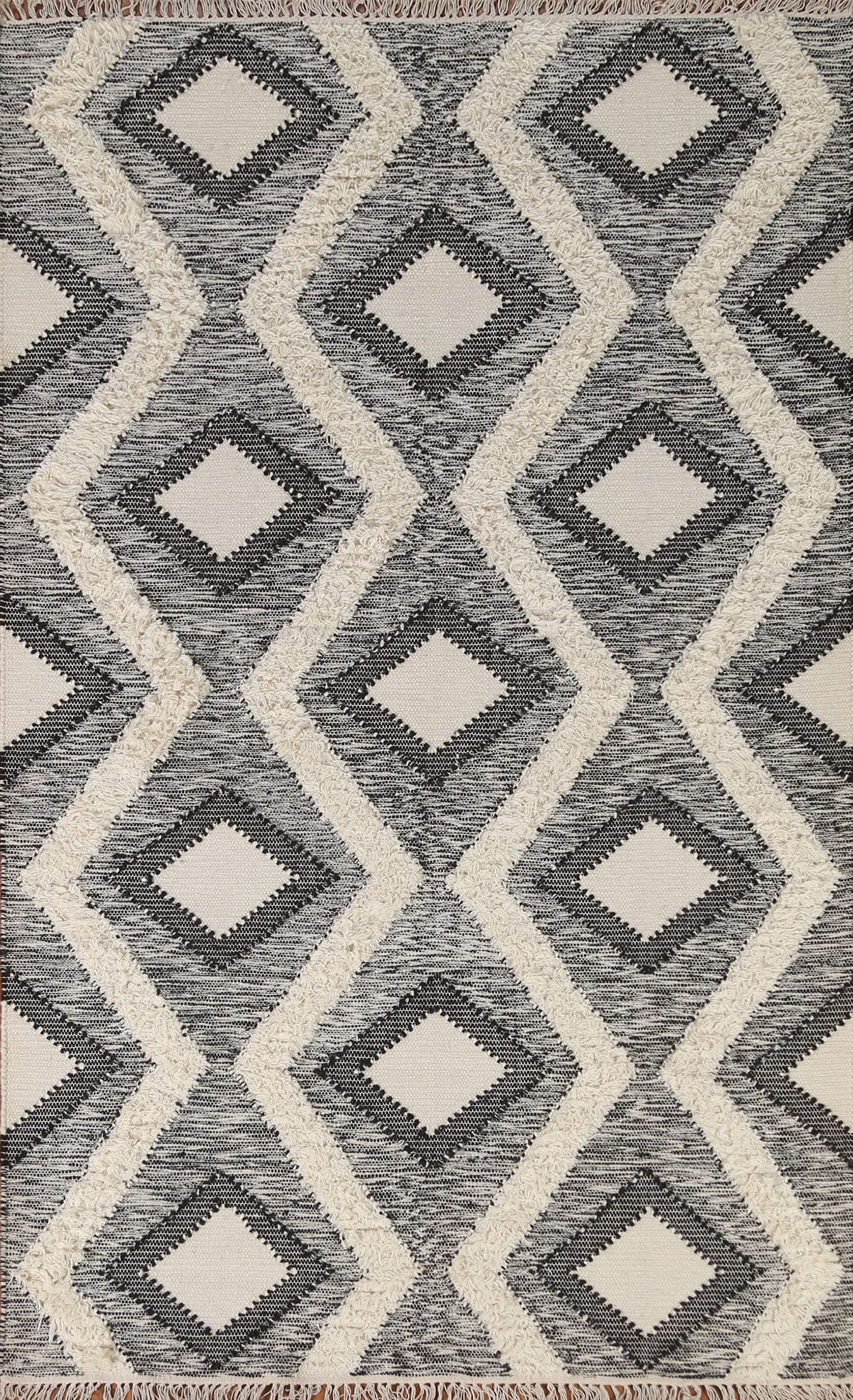Authentic Kilim Moroccan Southwestern Area Rug 5x8 - Handmade Wool Flatwoven Carpet (5' x 7'9
