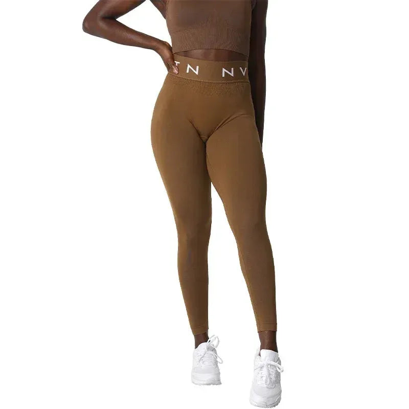 NVGTN High Waist Seamless Leggings for Women - Tummy Control Yoga Pants with Squat Proof & Breathable Fabric - Workout Running Gym Fitness Compression Tights (Great for Yoga, Running & Everyday Wear)