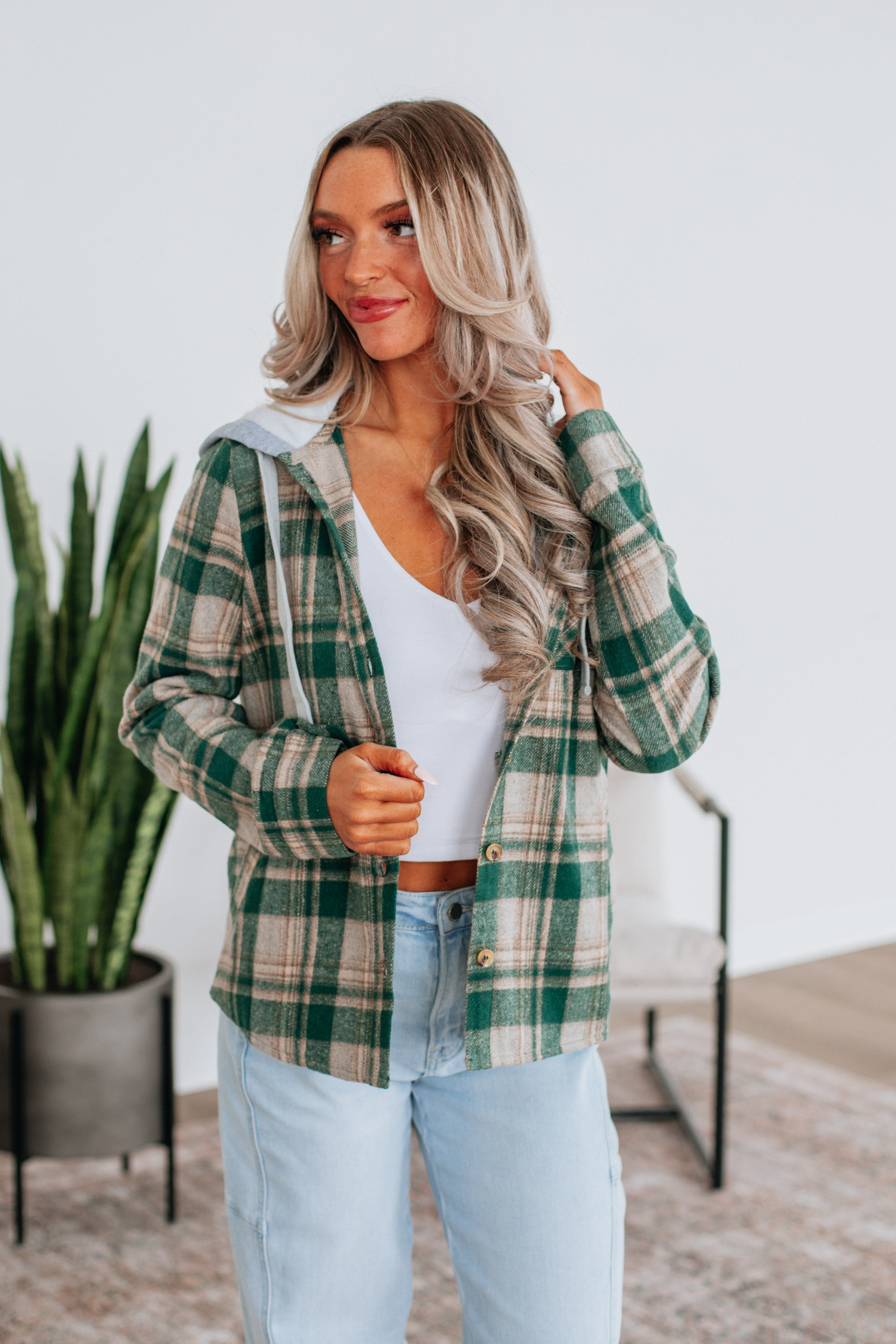 Jeremiah Flannel Shacket for Men - Soft Pine Mix Plaid Shirt Jacket - Cozy Outdoor & Casual Wear