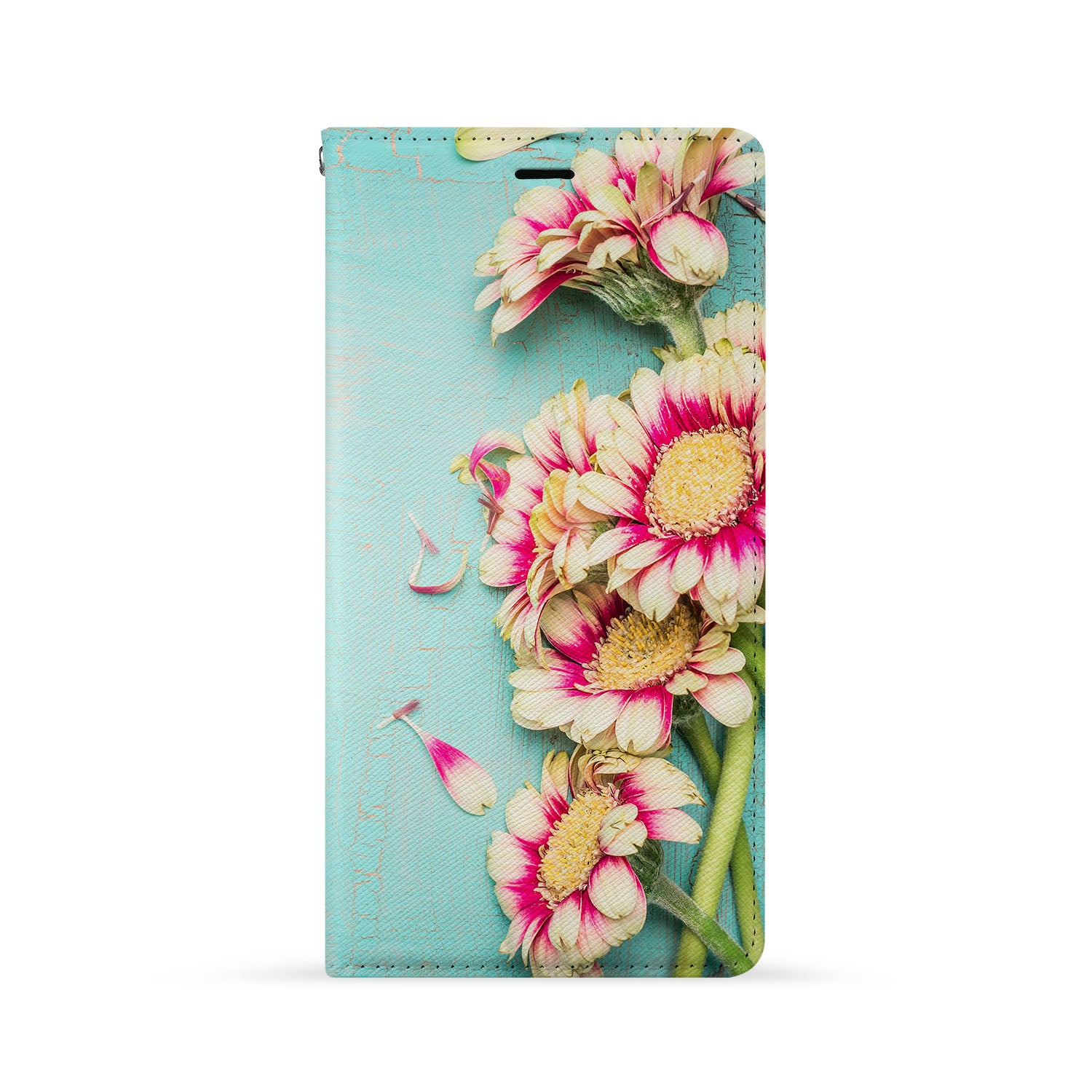 iPhone Wallet Case with Flower Design - Slim Card Holder for Credit Cards & ID - Perfect for Everyday Use, Travel, and Shopping