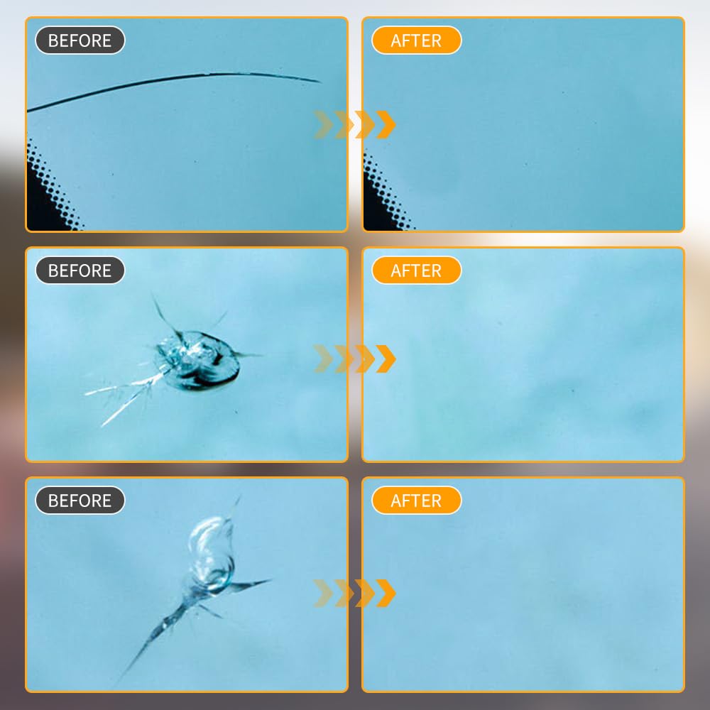 2025 Upgraded Windshield Crack Repair Kit - Premium Car Glass Crack Repair Fluid & Tools for Quick Fix (2 Sets) | DIY Auto Windshield & Glass Repair for Cars, Trucks, SUVs | Perfect for Small Chips, Cracks & Bullseye Damage