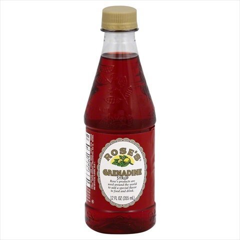 Premium Rose's Grenadine Syrup - 12 oz Bottle (Case of 6) | Cocktail Mixer for Margaritas, Shirley Temples & Mocktails | Bar Essentials & Home Bartending Supplies