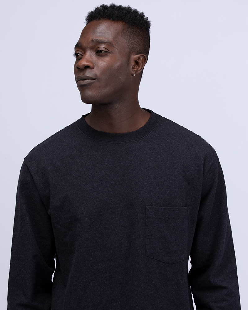 Eco-Friendly Recycled Cotton Long Sleeve T-Shirt for Men & Women - Soft Sustainable Casual Wear for Everyday Comfort & Outdoor Activities
