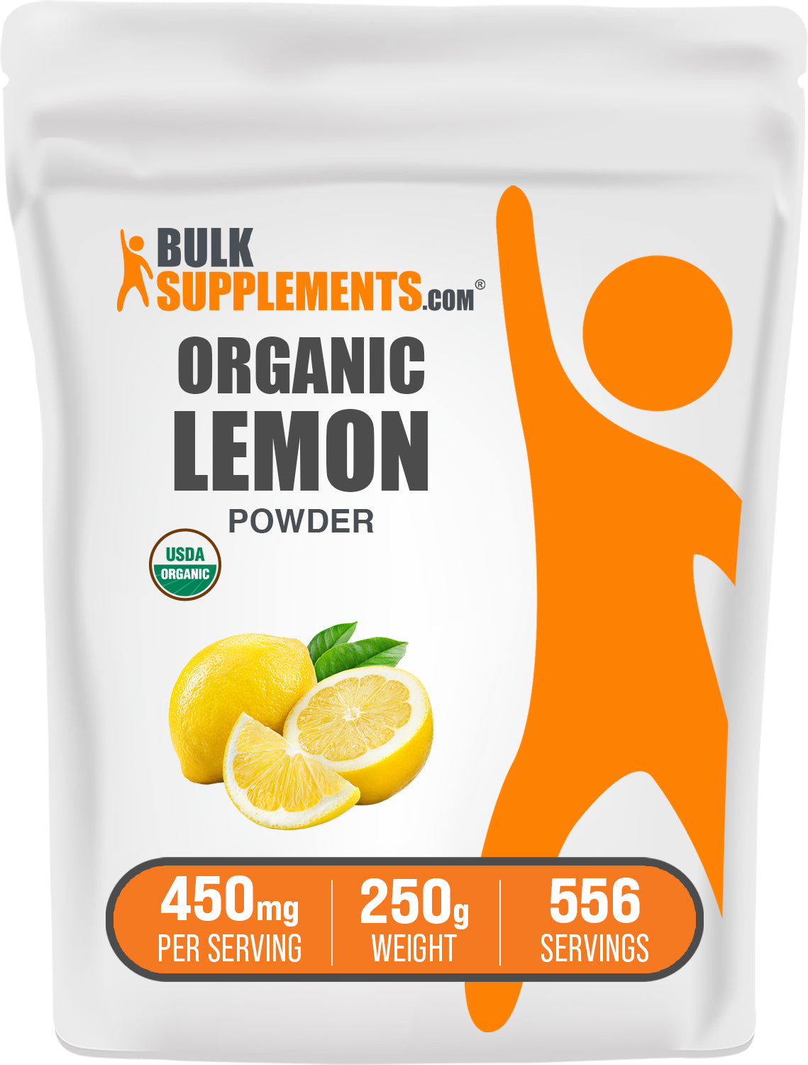 Organic Lemon Powder - 100% Pure, Natural & USDA Certified | Perfect for Baking, Smoothies, Tea & Detox Drinks