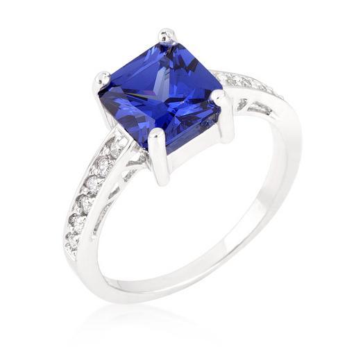 Princess Cut Purple Amethyst Ring for Women - Elegant Jewelry Gift for Birthday, Anniversary & Special Occasions